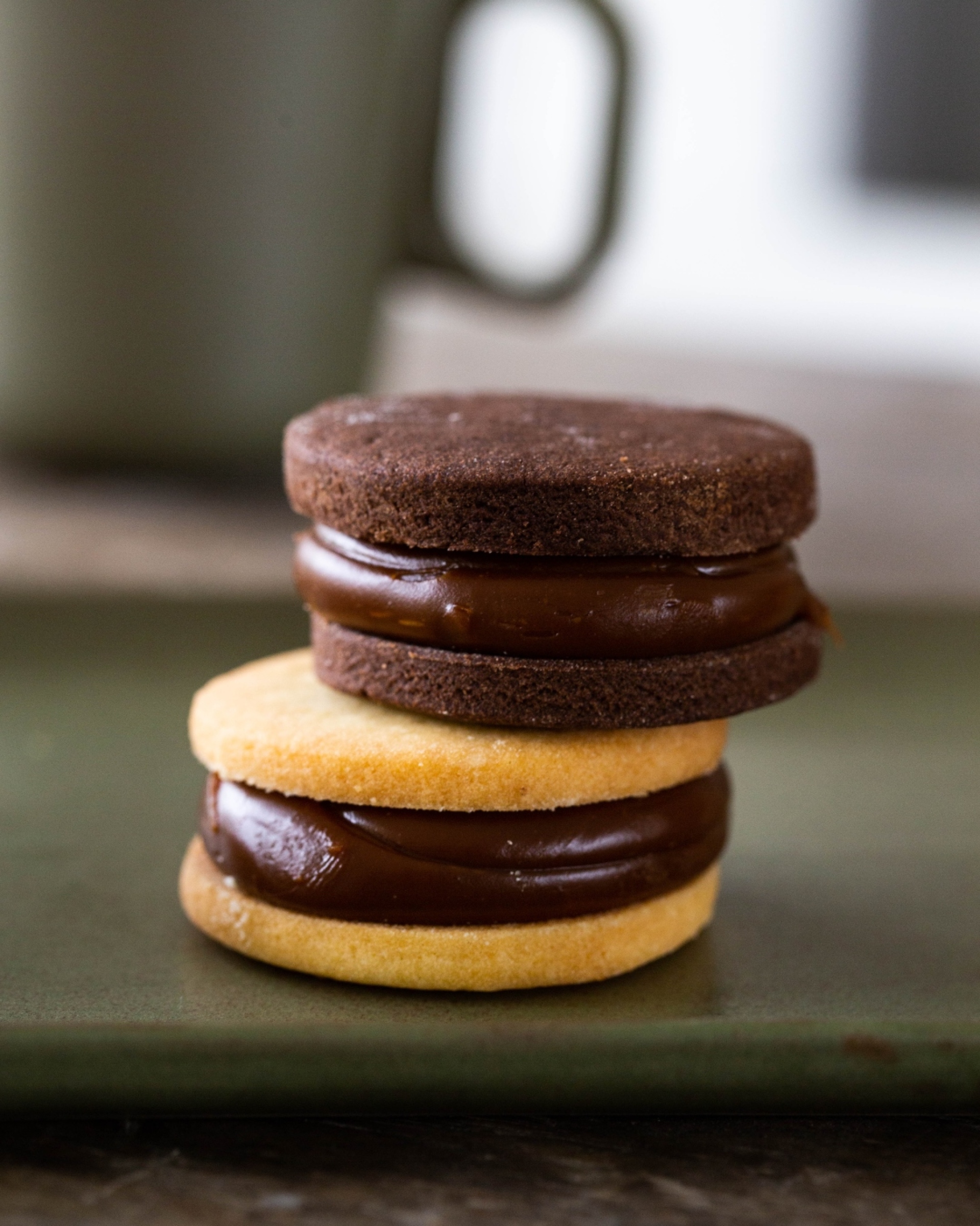 Chocolate and Vanilla Alfajores