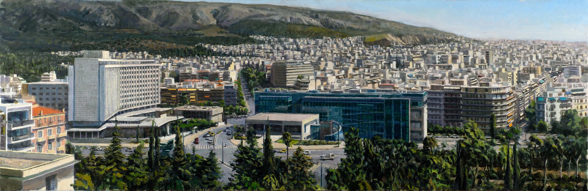 Αντώνης Σκαμπαβιρίας - «Πέρα από το μπετόν» στη Γκαλερί Σκουφά: Το έργο του «Από τα ύψη του Ευαγγελισμού», 185x60