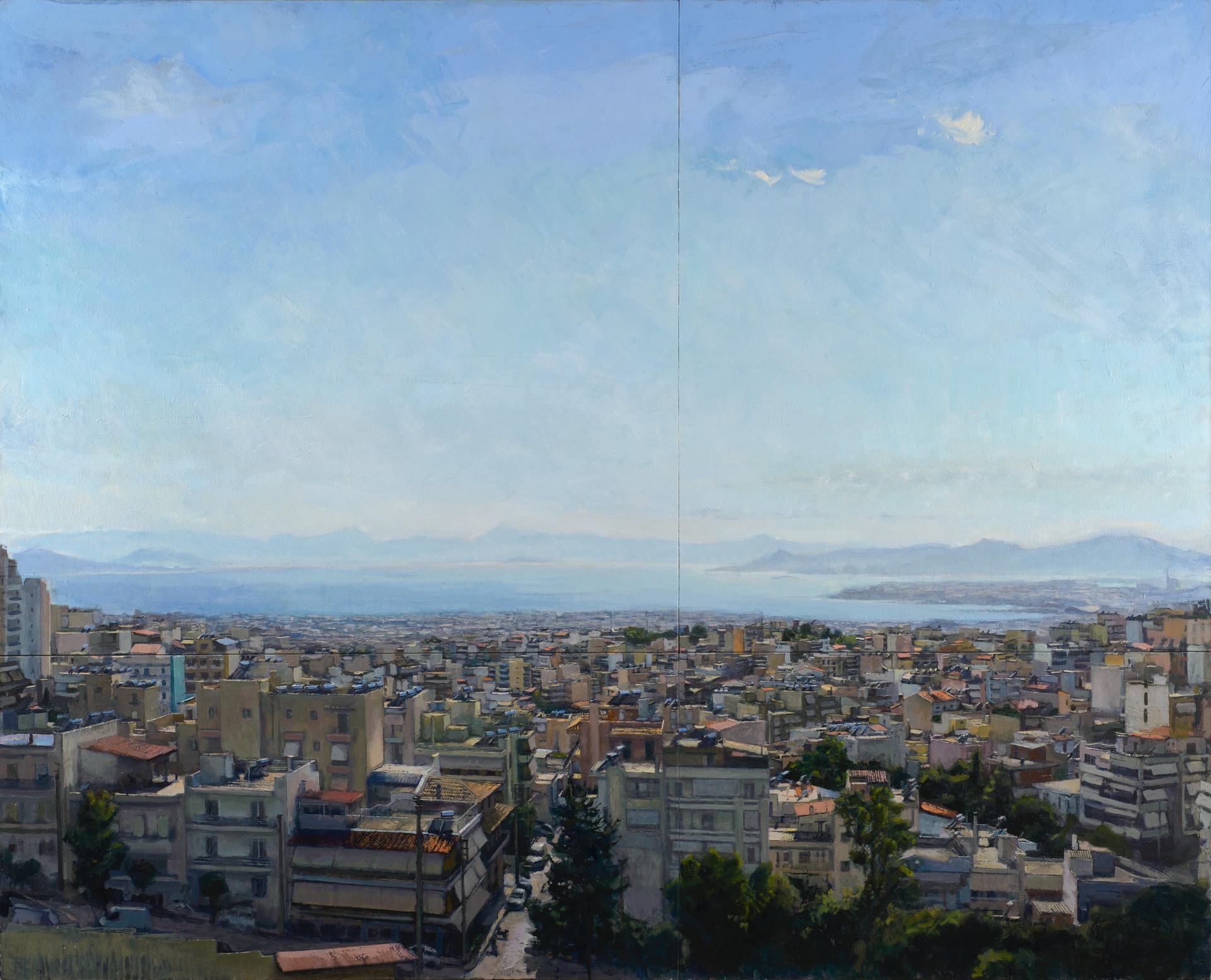 Αντώνης Σκαμπαβιρίας - «Πέρα από το μπετόν» στη Γκαλερί Σκουφά: Το έργο του «Σποτ», 205x165