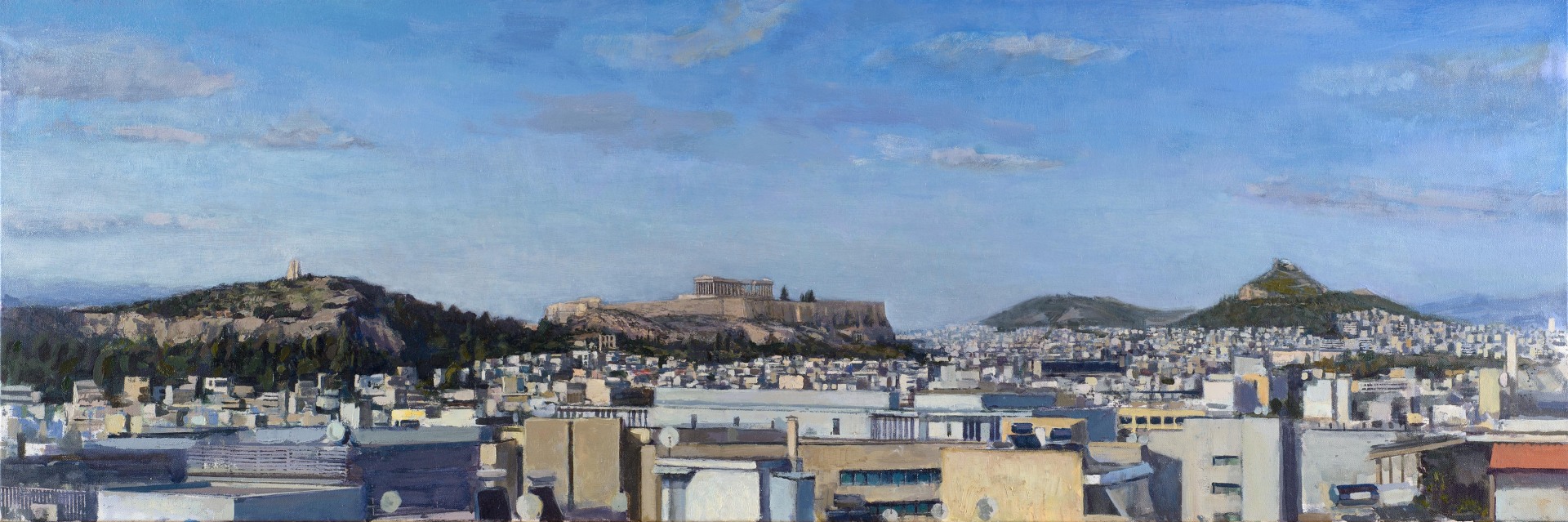 Αντώνης Σκαμπαβιρίας - «Πέρα από το μπετόν» στη Γκαλερί Σκουφά: Το έργο του «Σε αναζήτηση του λόφου Σικελιάς», 150x50