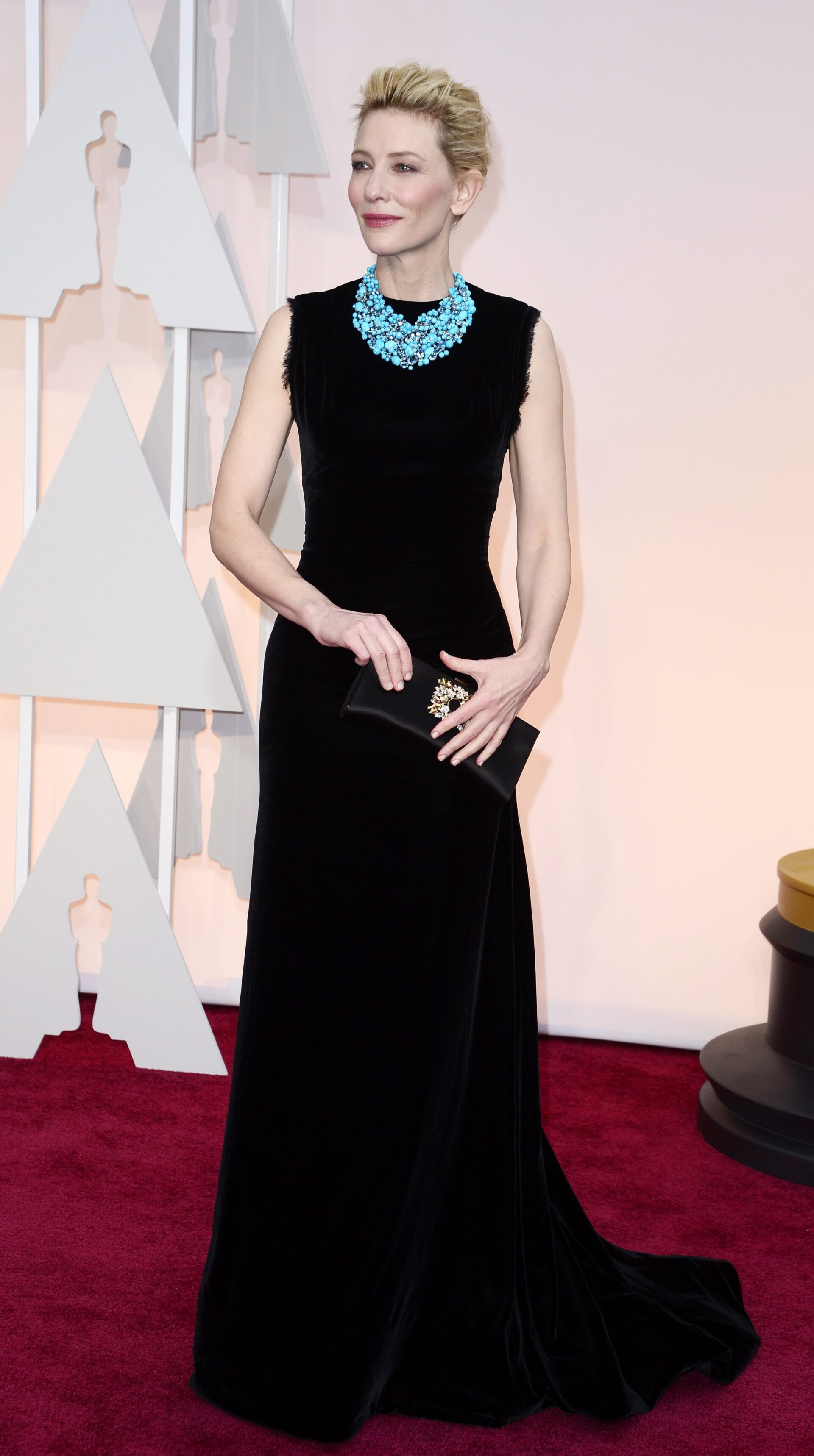 Η Cate Blanchett με διαμάντια, Aquamarina και τιρκουάζ του Tiffany & Co στα Όσκαρ του 2015 