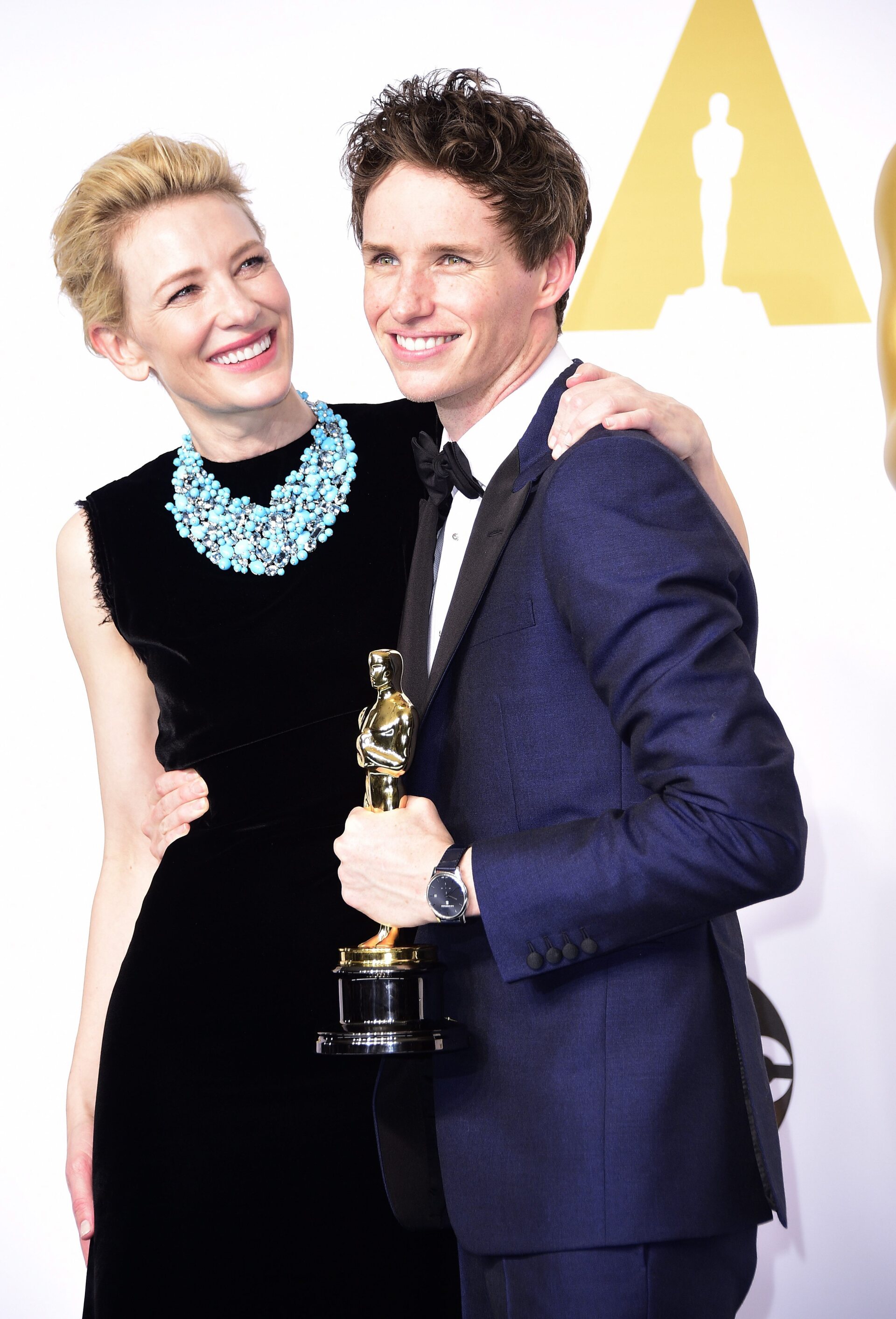 Ο Eddie Redmayne και η Cate Blanchett με διαμάντια, Aquamarina και τιρκουάζ του Tiffany & Co στα Όσκαρ του 2015 