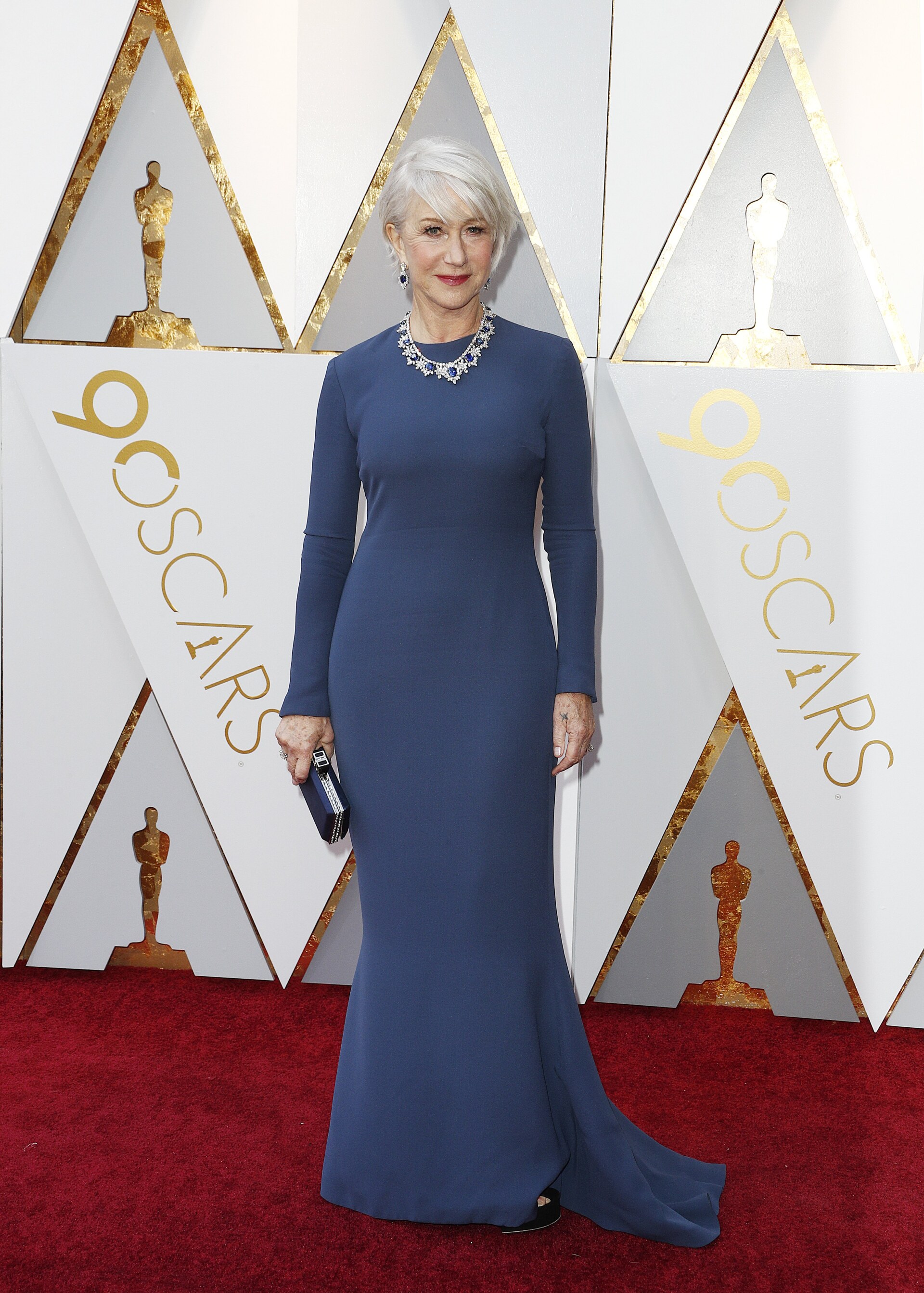 Η Helen Mirren με σετ κοσμημάτων του Harry Winston στα Όσκαρ του 2018
