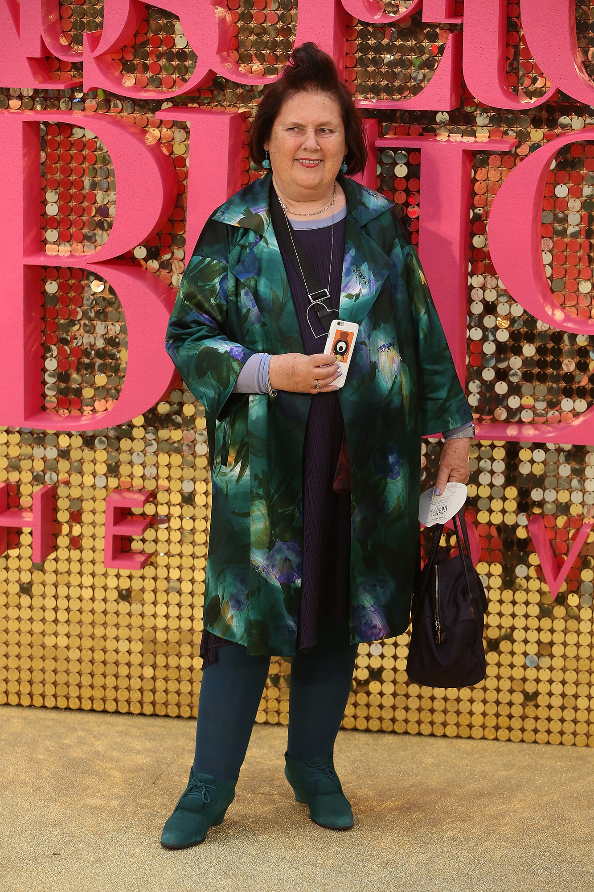 Η Suzy Menkes στην παγκόσμια πρεμιέρα της ταινίας «Absolutely Fabulous» στο Λονδίνο το 2016
