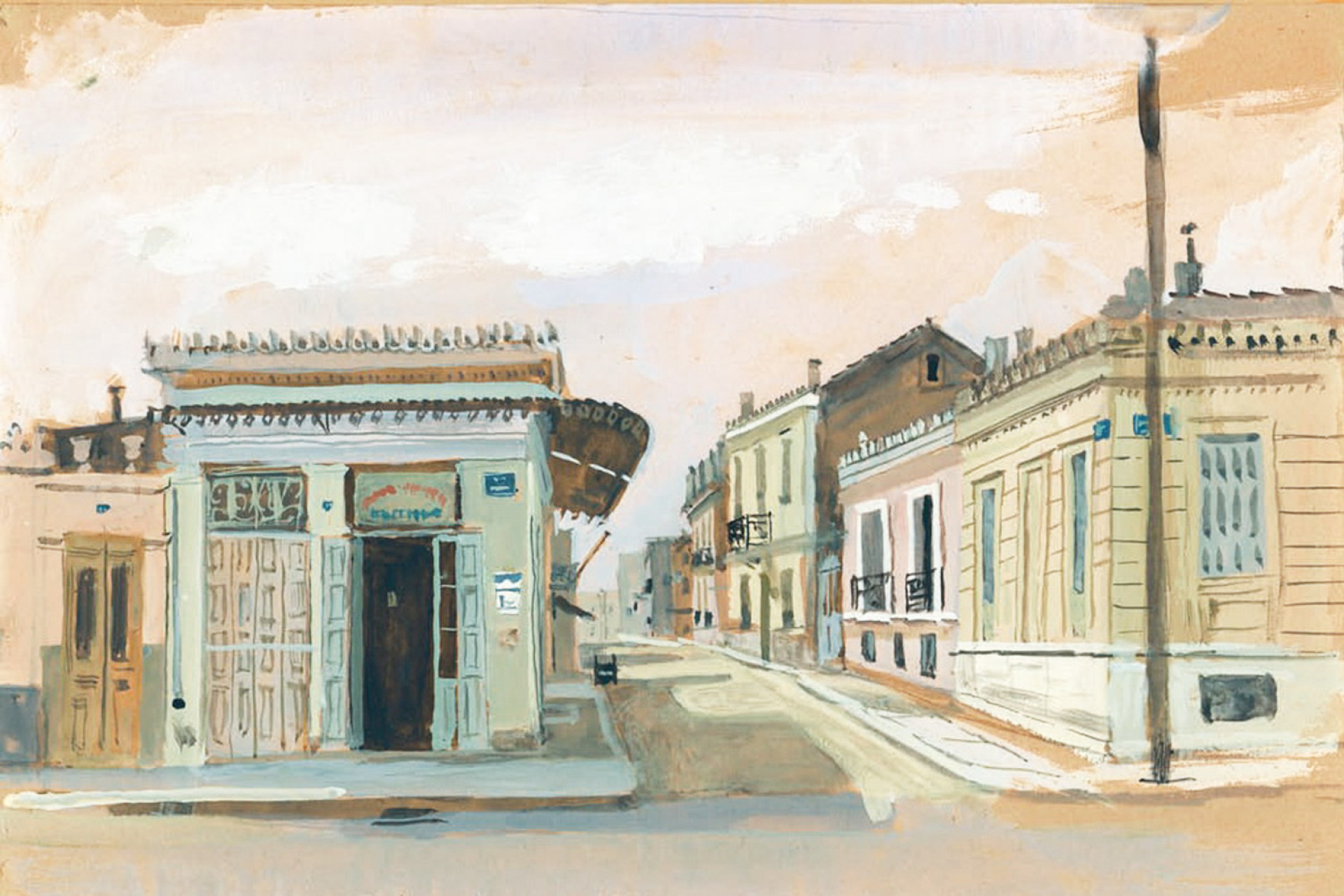 Πίνακας του Γιάννη Τσαρούχη, Θερμοπυλών & Σαλαμίνος γωνία