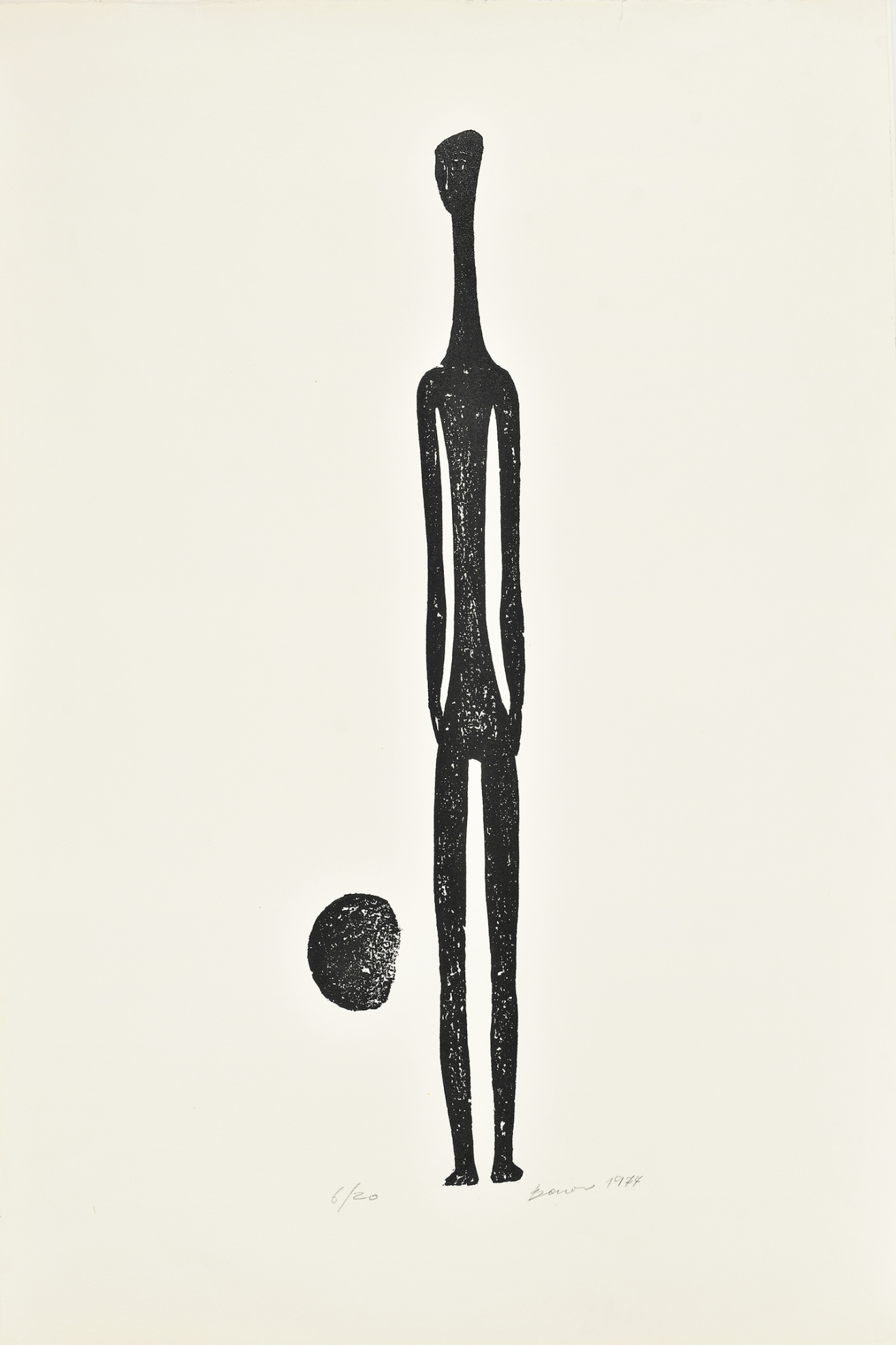 Βάσω Κατράκη, "Η μοναξιά της Αντιγόνης", 1977, πετρογραφία