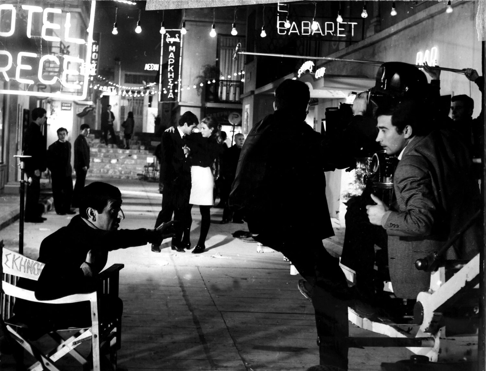 Ο Γιώργος Αρβανίτης στα γυρίσματα της ταινίας «Οι θαλασσιές οι χάντρες»