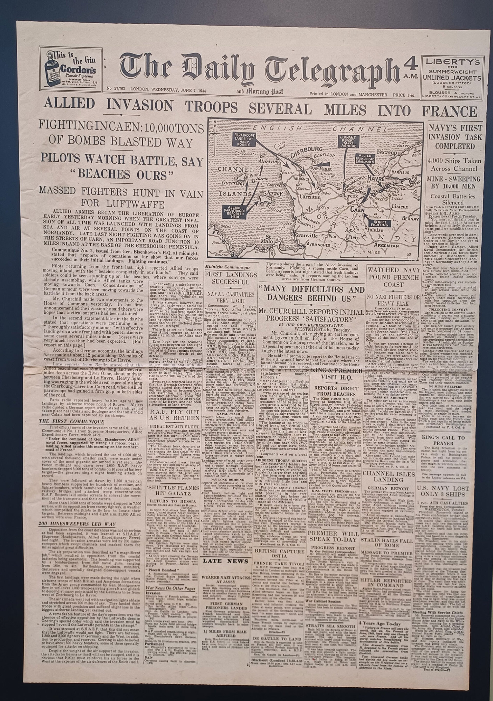 Daily Telegraph, 7 Ιουνίου 1944