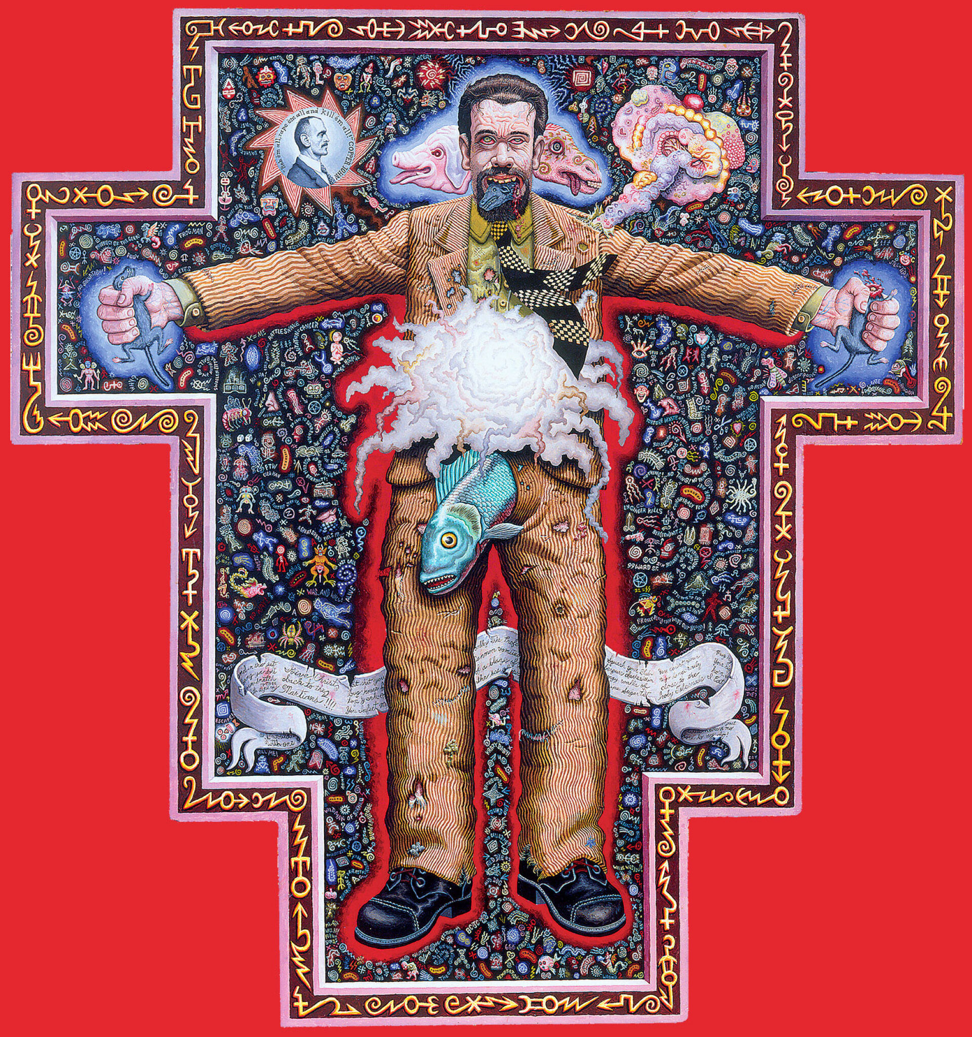 Πορτρέτο του καθηγητή Mombooze-o, 1986, Ακρυλικό σε πάνελ