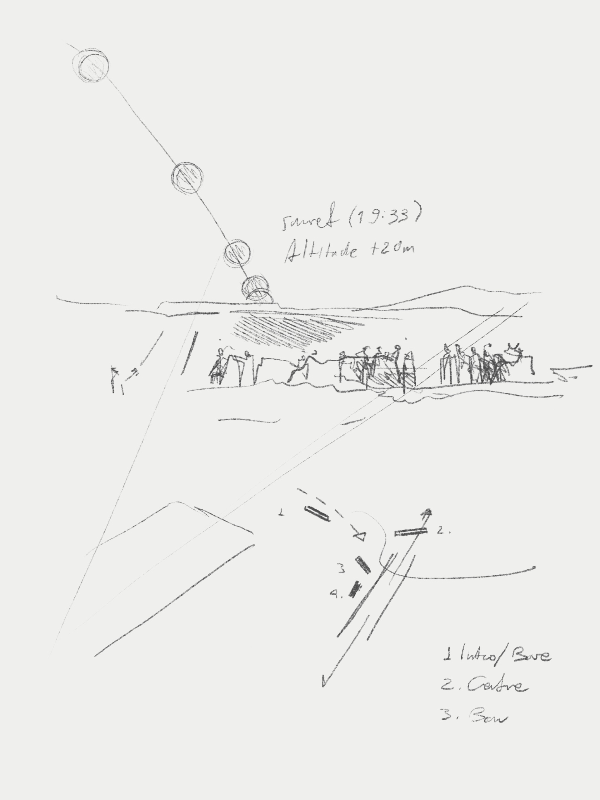 Σκίτσο μελέτης από την εκδήλωση στην Αλυκή 