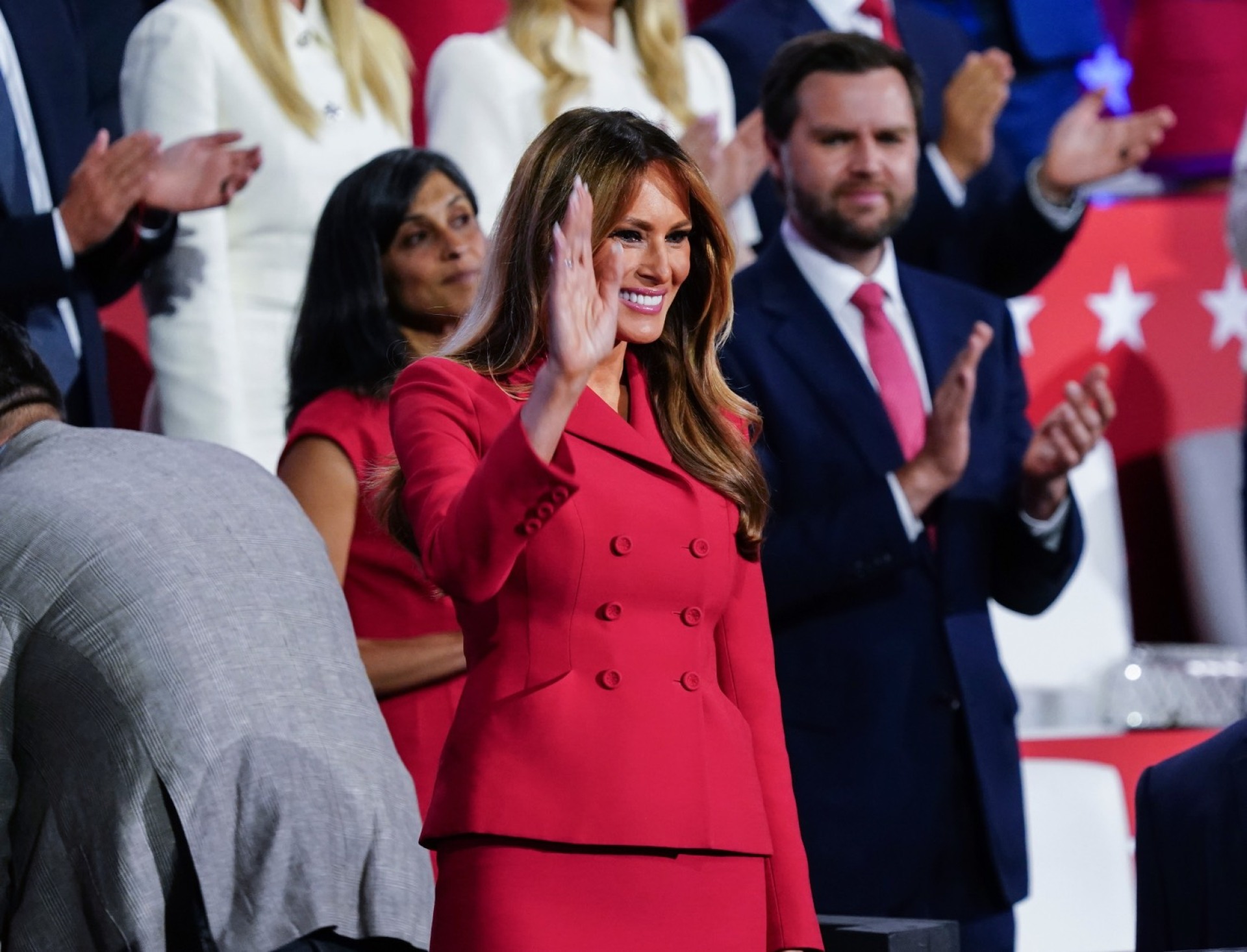 H Μελάνια Τραμπ με σύνολο Christian Dior