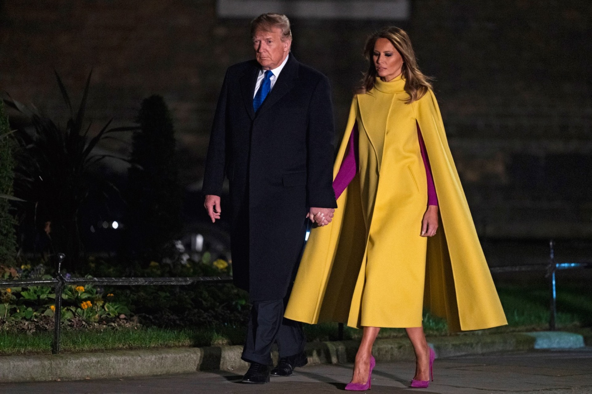 H Μελάνια Τραμπ με παλτό Valentino