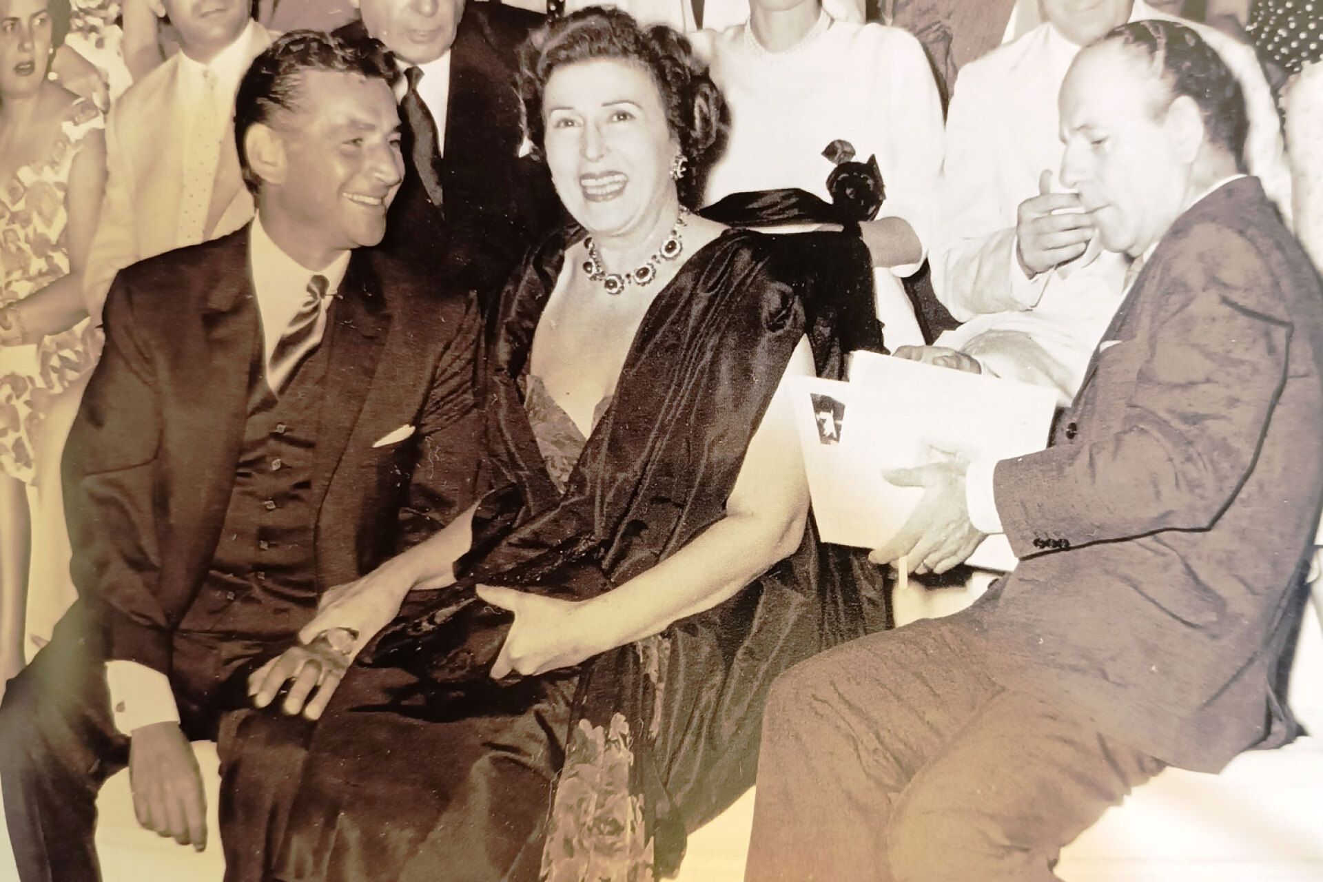 Η Κατίνα Παξινού με τον Αλέξη Μινωτή στο Ηρώδειο, 1959