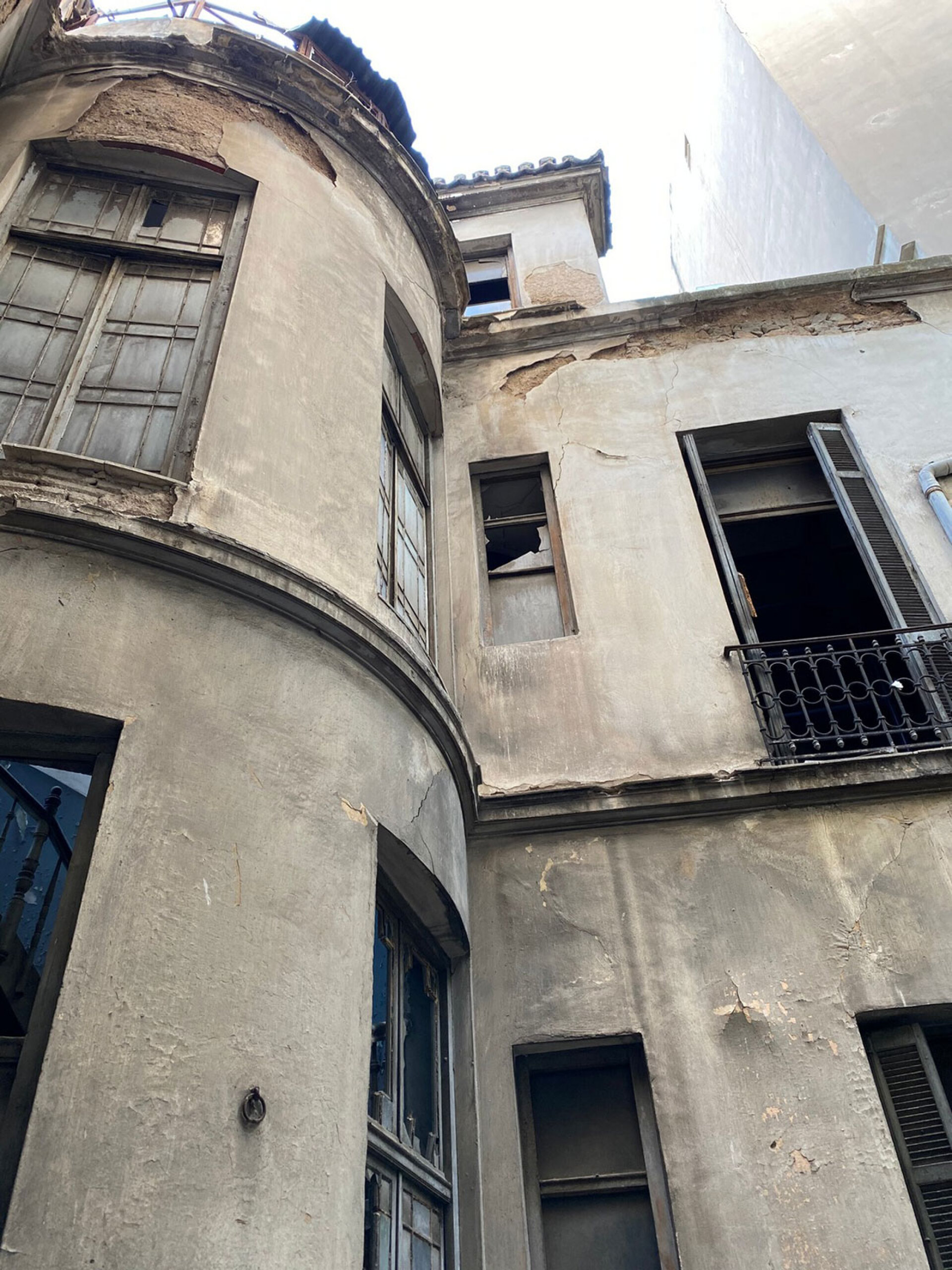 Η Οικία του Αλέξανδρου Σούτσου μετά την πυρκαγιά