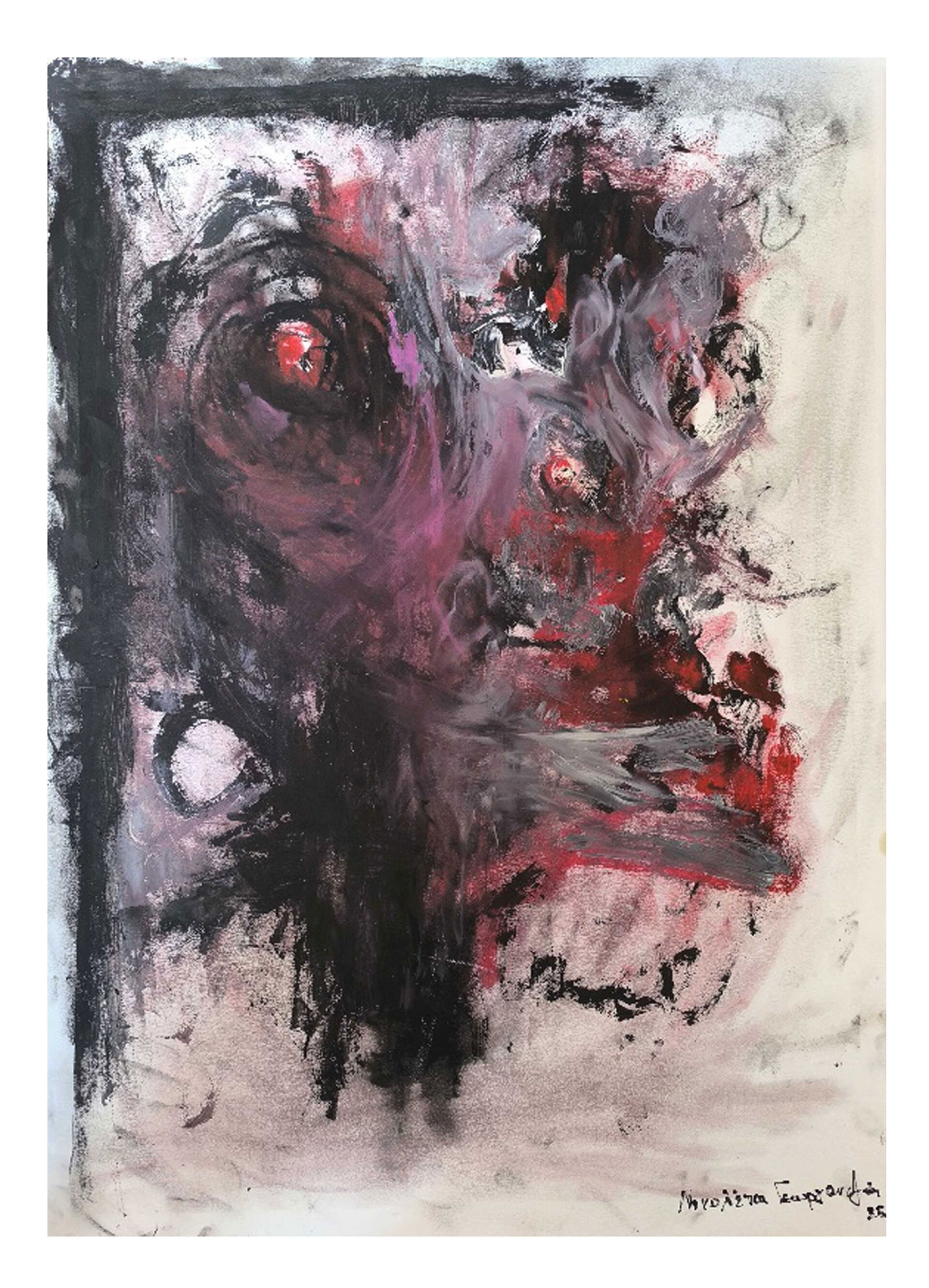 Νικολέτα Γεωργαντζά, Sektor Akey Drager, 2025, λάδι σε χαρτί