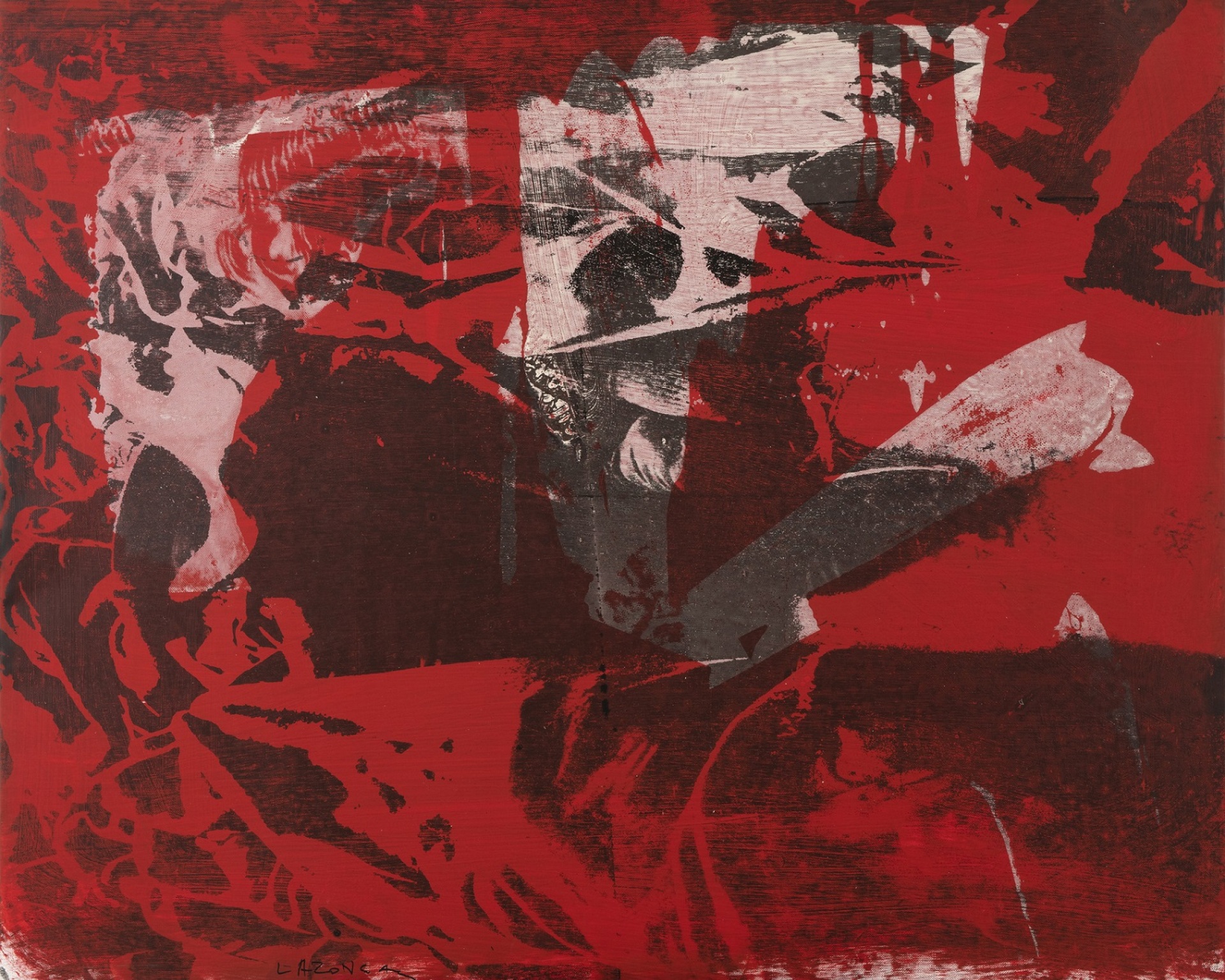 Γιώργος Λαζόγκας, Παλίμψηστο ολόκαυστο, 1992. Συλλογή έργων τέχνης Τράπεζας της Ελλάδος