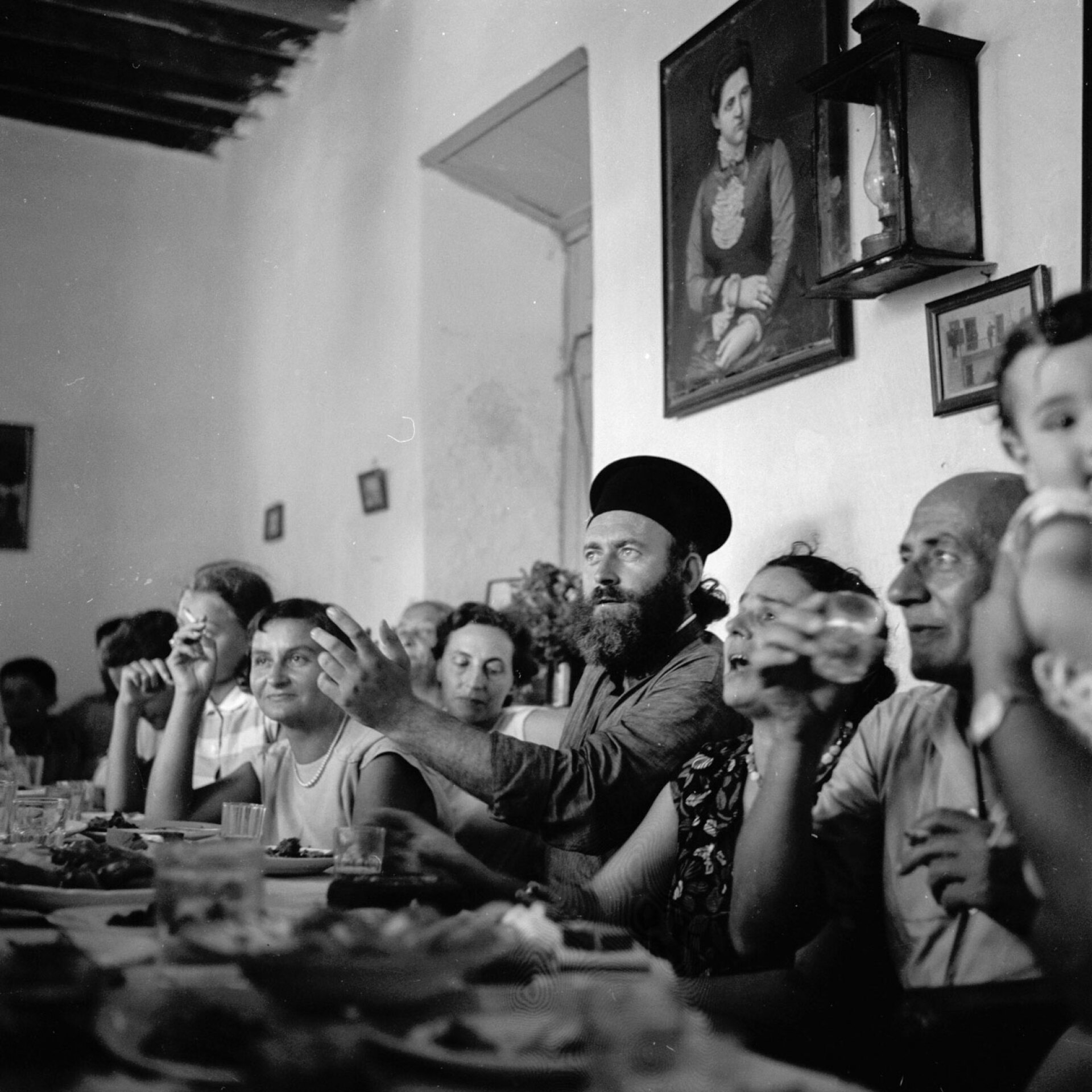 Μύκονος 1955. Πανηγύρι Αγίου Παντελεήμονα και βάφτιση