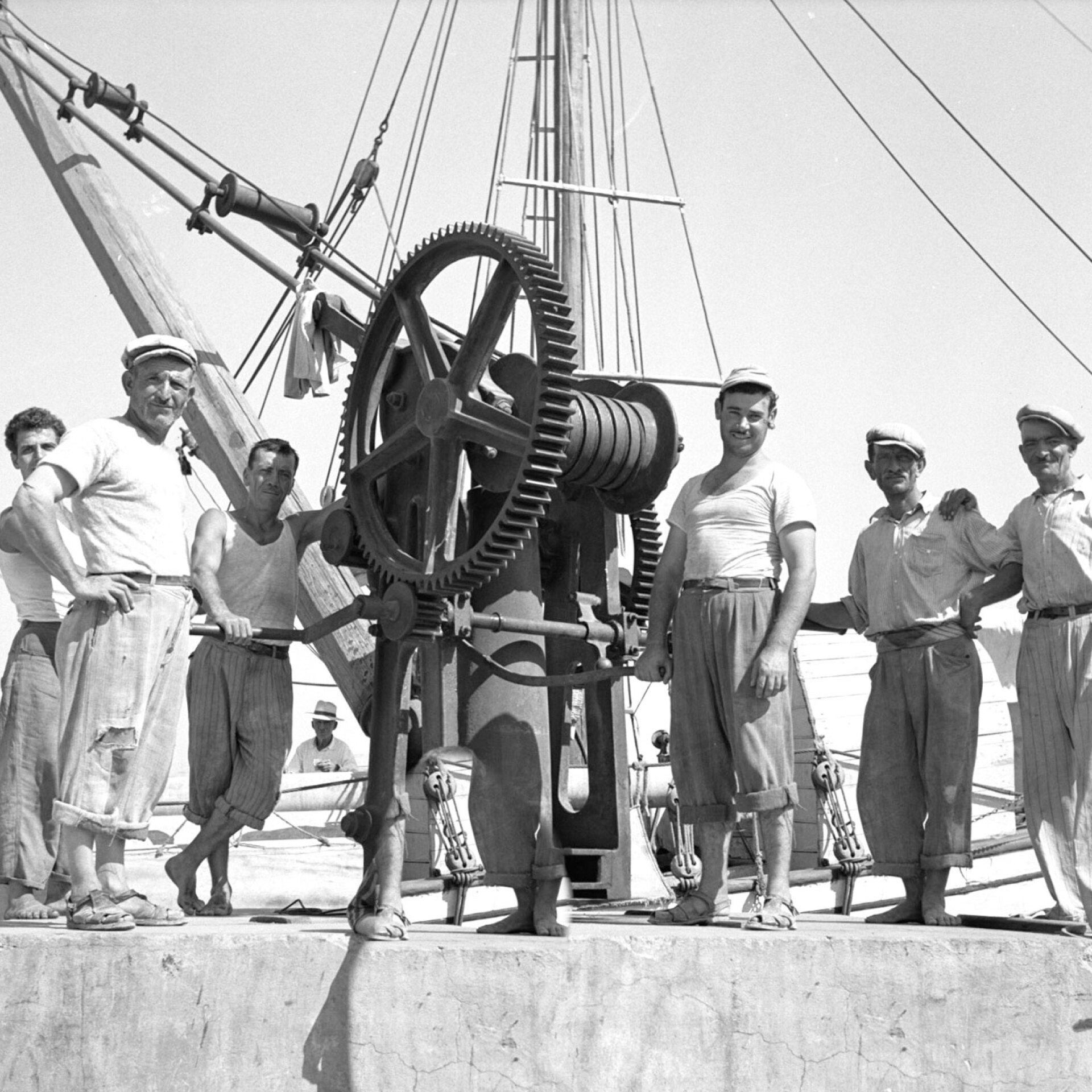 Λιμενεργάτες στην Κω, 1954