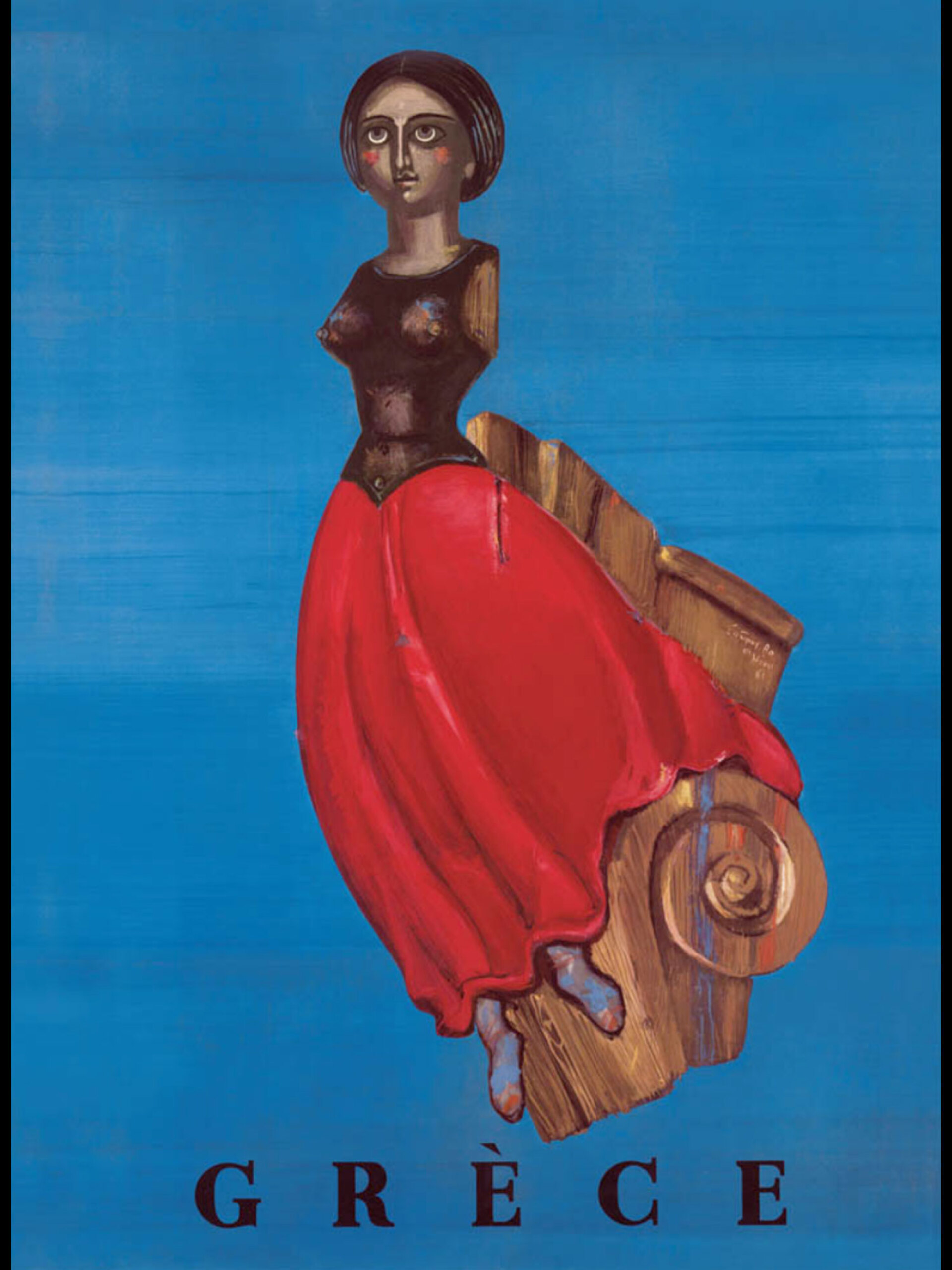 Ελλάδα - Ακρόπρωρο, 1960 | Σπύρος Βασιλείου. Αφίσα ΕΟΤ