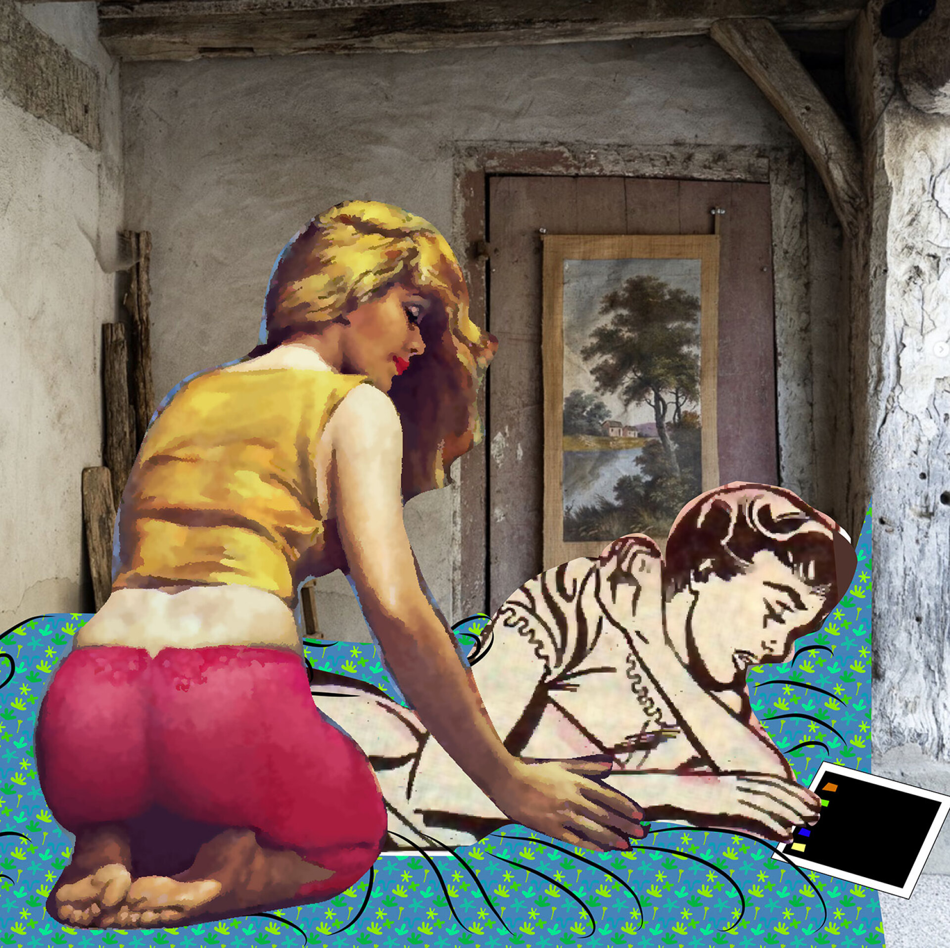 Η Νόρα και η Στέλλα στο παράθυρο: Ένα ebook του Μανώλη Ζαχαριουδάκη σαν meta-κόμικ