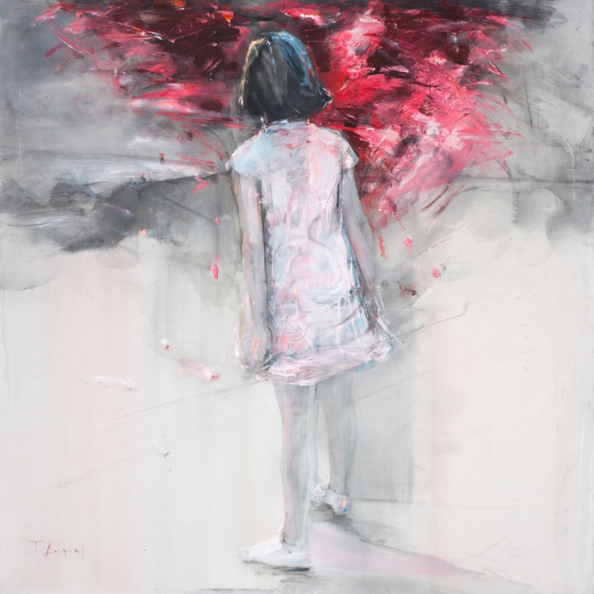 Ανάμνηση, 2019 | Ακρυλικό σε καμβά, 120*120cm | Συλλογή Ιδρύματος Β & Ε Γουλανδρή