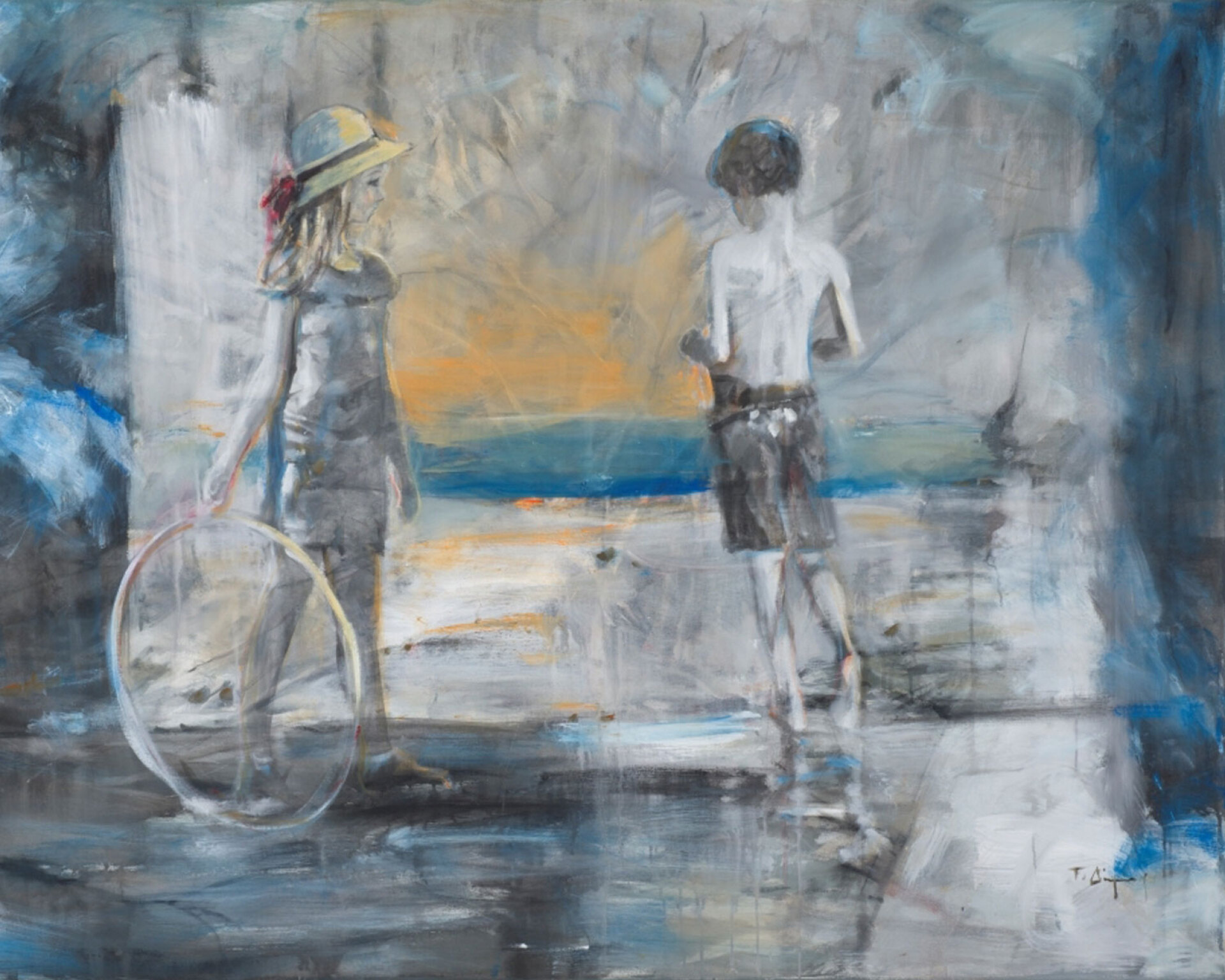 Παιχνίδι #2, 2018 | Ακρυλικό σε καμβά, 110*150 cm | Συλλογή Ιδρύματος Β & Ε Γουλανδρή