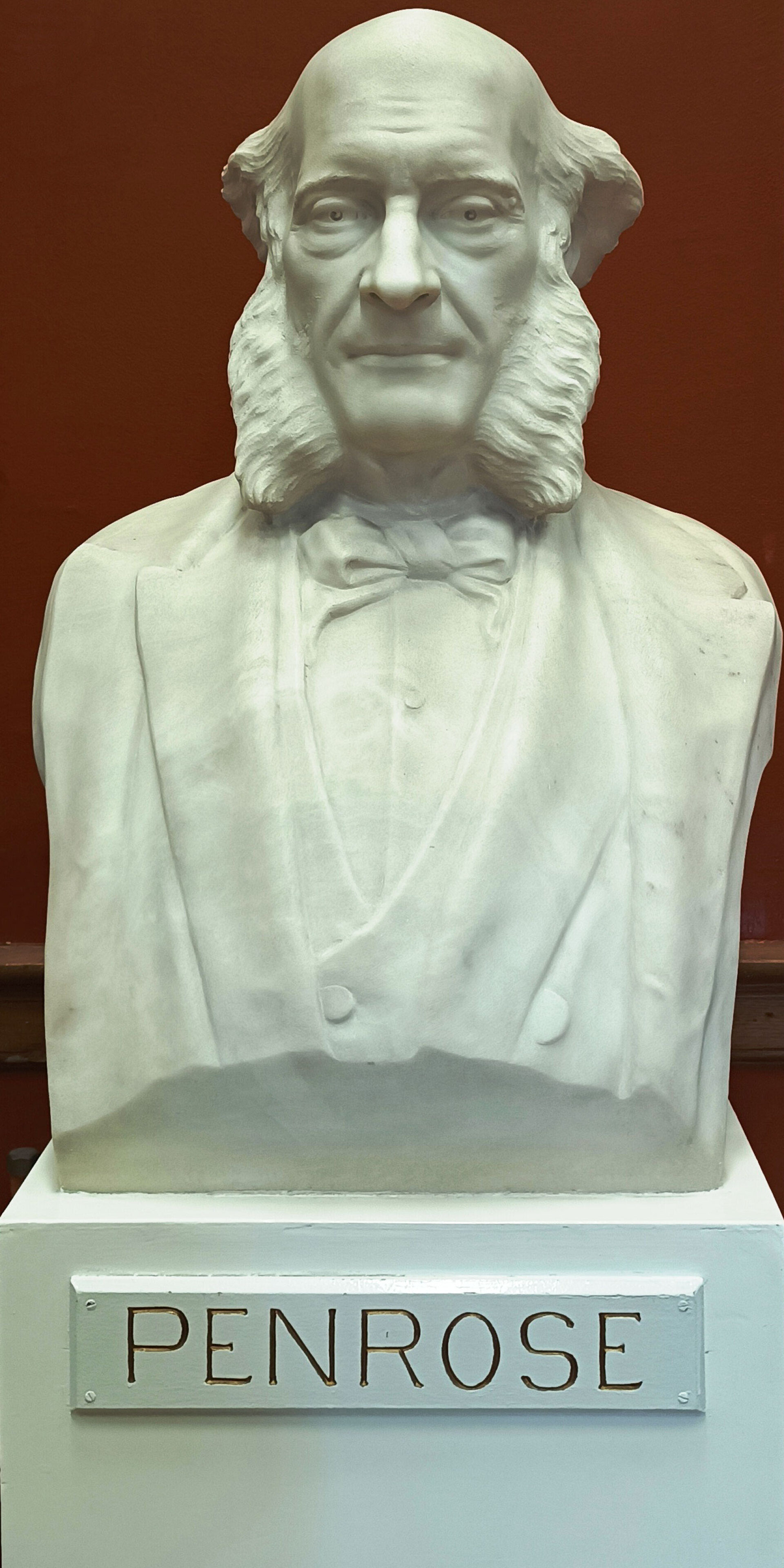 Προτομή του Φράνσις Κράνμερ Πένροοζ στην βιβλιοθήκη της  Βρετανικής Σχολής Αθηνών