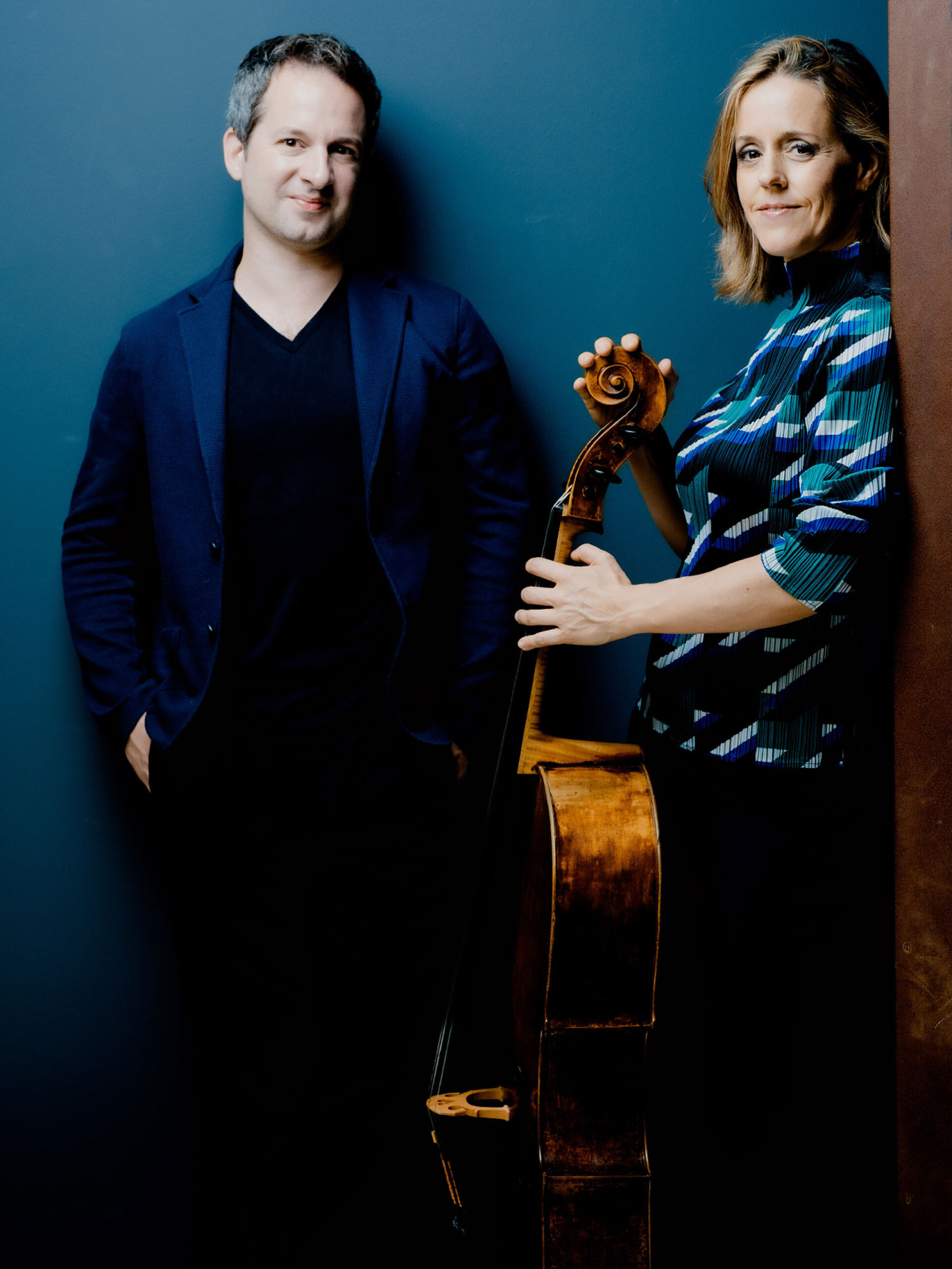 Ο πιανίστας Μπερτράν Σαμαγιού και η τσελίστα Σολ Γκαμπέτα