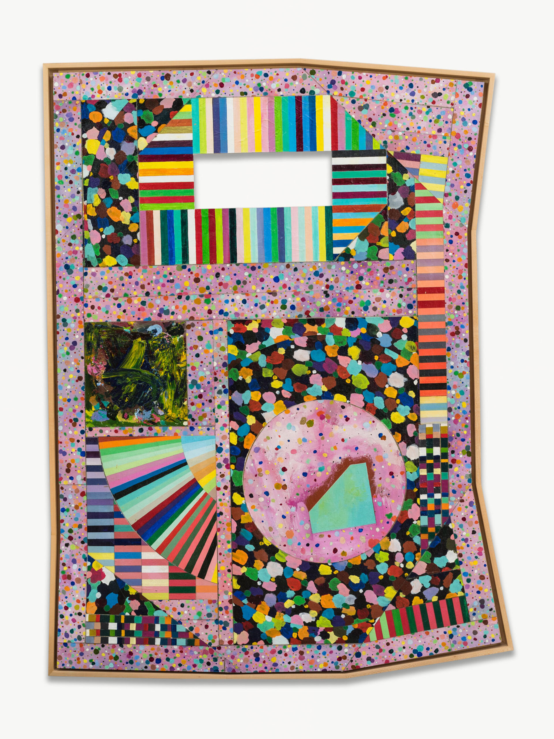 Lucas Samaras | Mosaic Painting #6, March 30, 1991 | Acrylic on canvas board, 44" x 31-1/4" (111.8cm x 79.4cm)