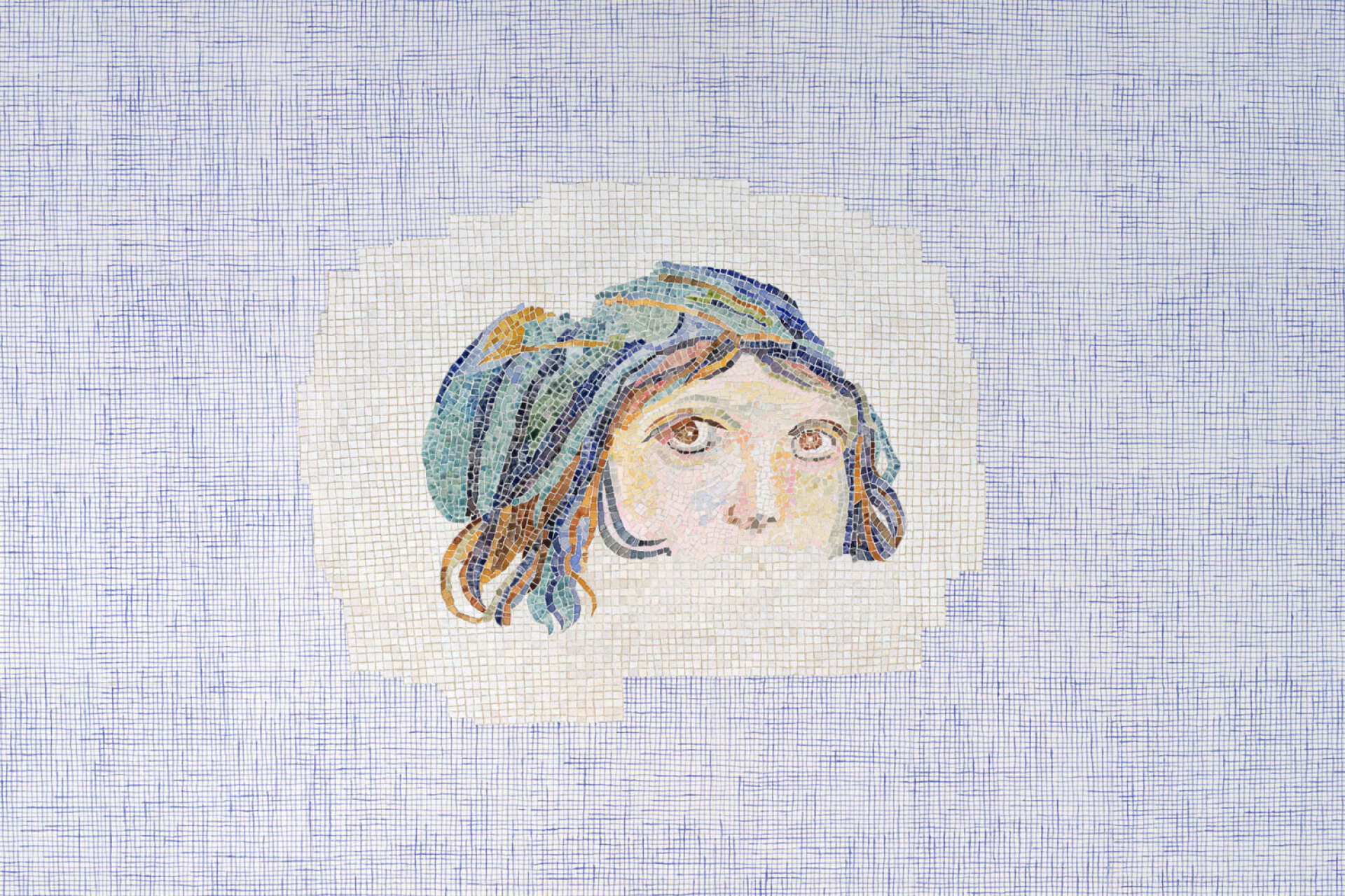 Paolo Colombo | Detail from «Lavender», 2024 | Watercolour 112*75cm