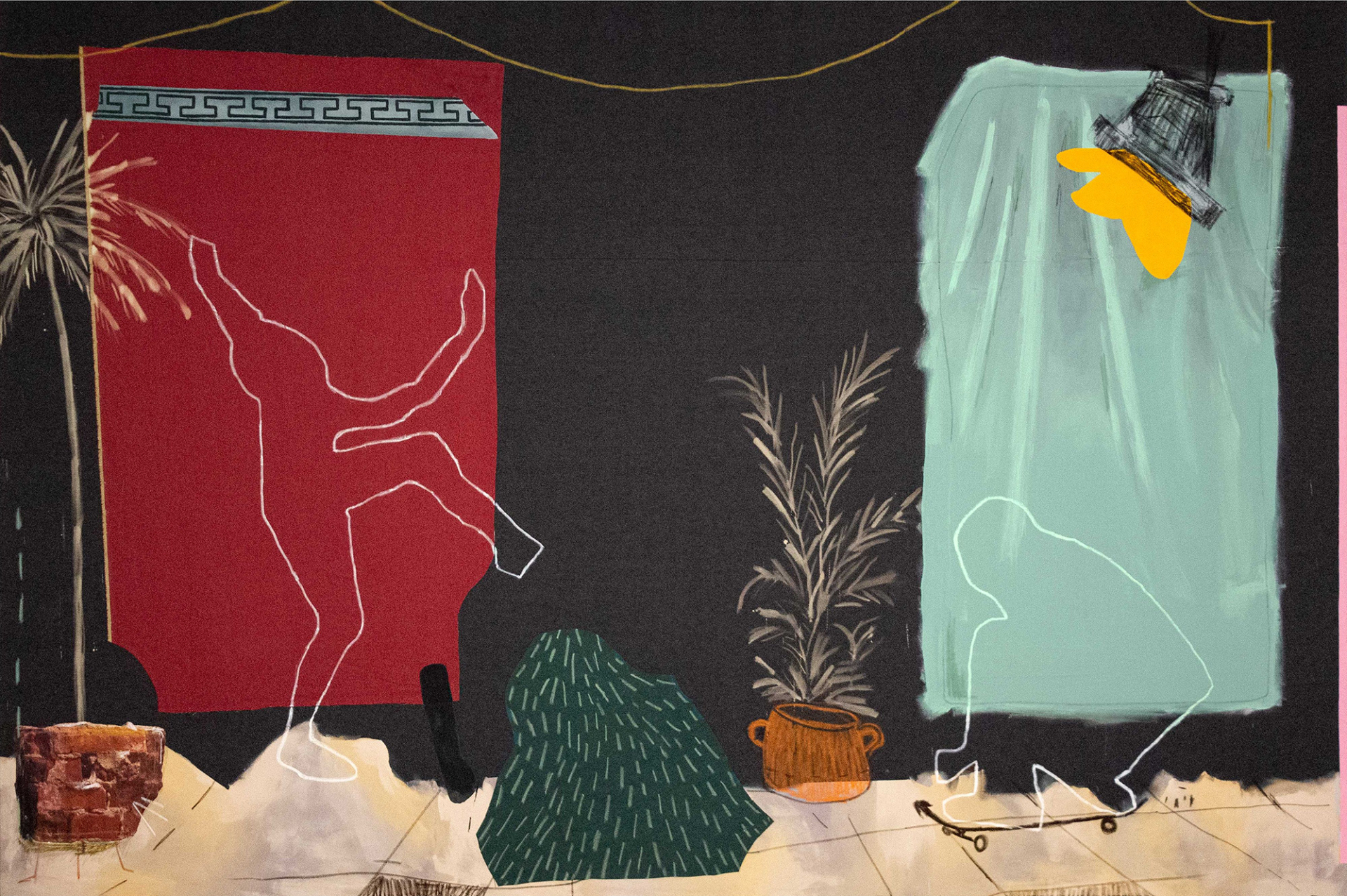 Ανέστης Ιωάννου - Dancer and Skater (200x300cm - 2023)