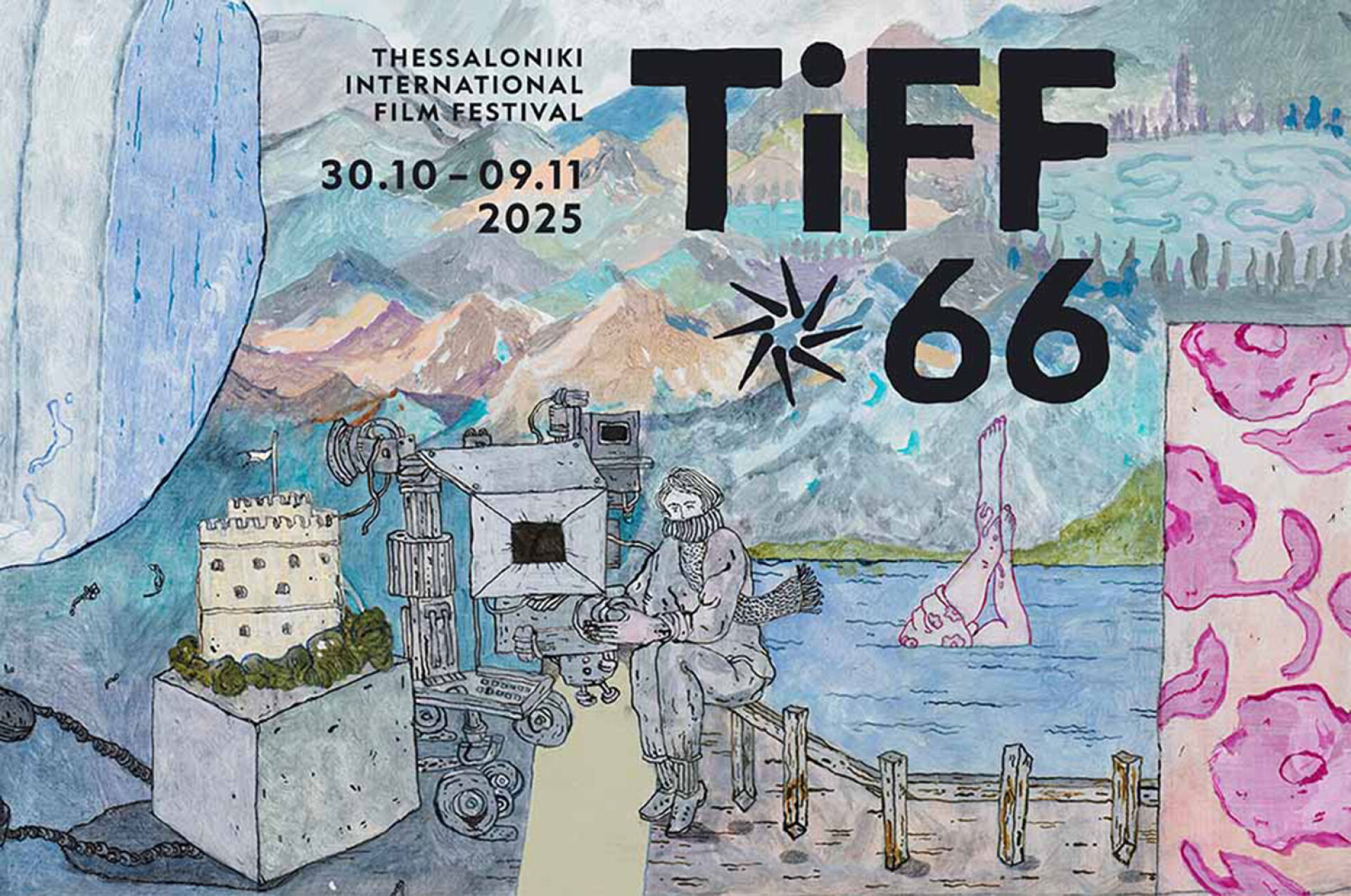 Η αφίσα του 66ου Φεστιβάλ Κινηματογράφου Θεσσαλονίκης από τον Στέφανο Ρόκο