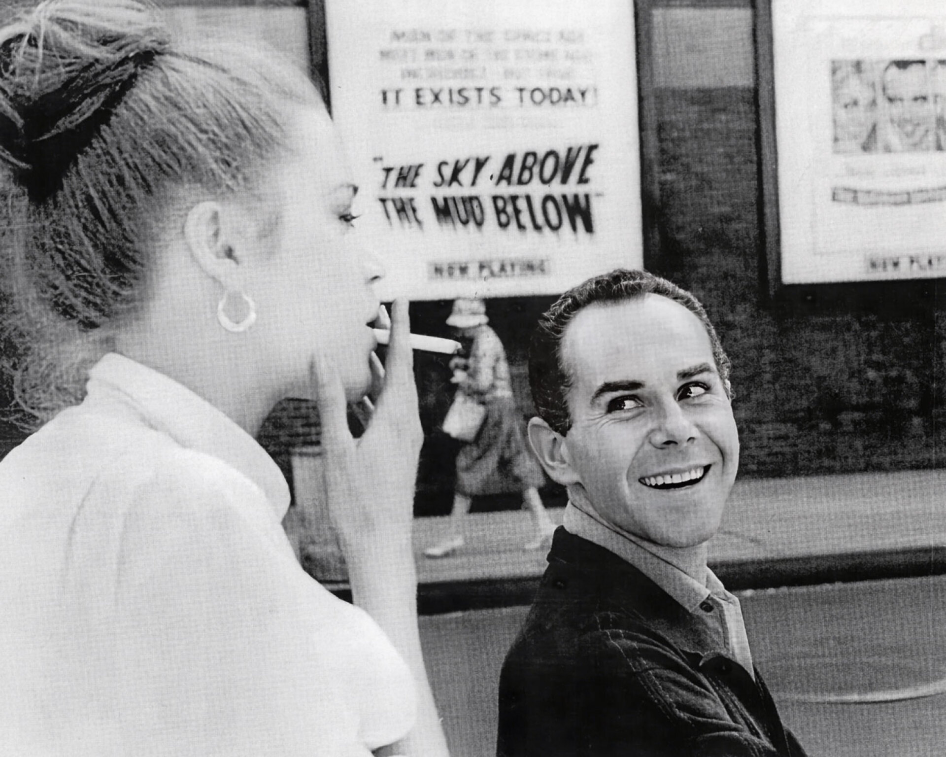 Ο Ανδρέας Βουτσινάς με την Τζέιν Φόντα στα γυρίσματα της ταινίας «Το Διασκεδαστικό Ζευγάρι»