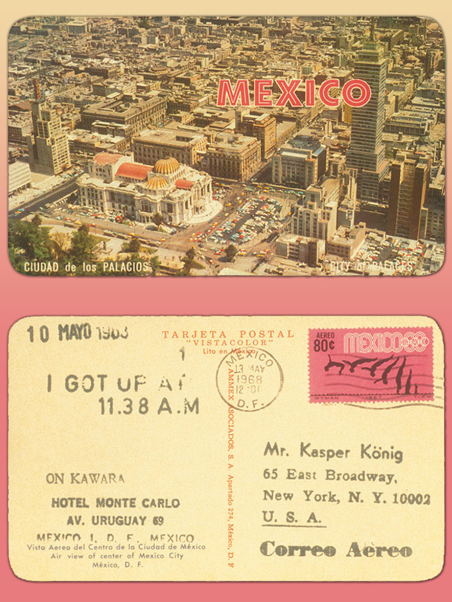 Ον Καβάρα, «I Got Up», 10 Μαΐου 1968 | Συλλογή Kasper Konig