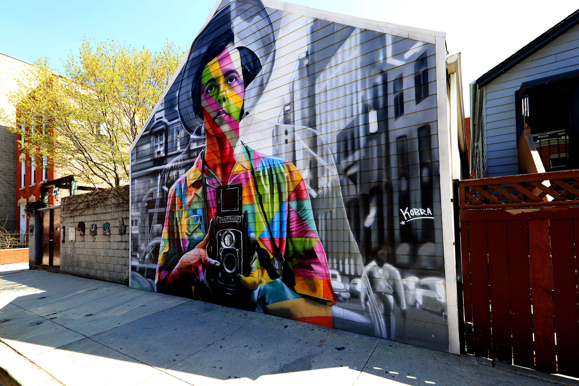 Mural με τη Βίβιαν Μάιερ στο Σικάγο © Raymond Boyd/Getty Images
