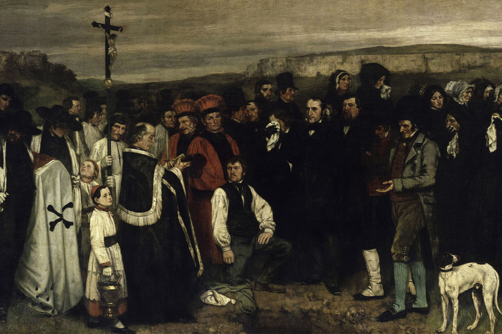 Γκουστάβ Κουρμπέ, Ενταφιασμός στο Ορνάν