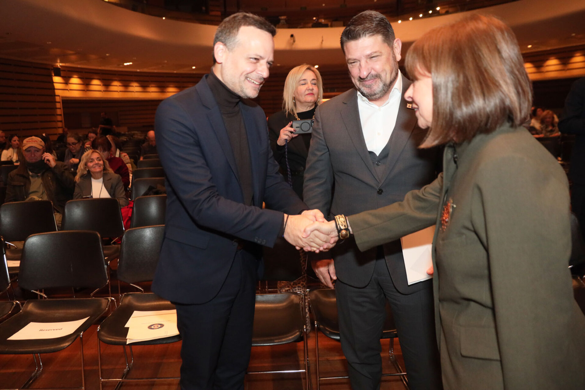 Χάρης Δούκας, Νίκος Χαρδαλίας, Κατερίνα Σακελαροπούλου