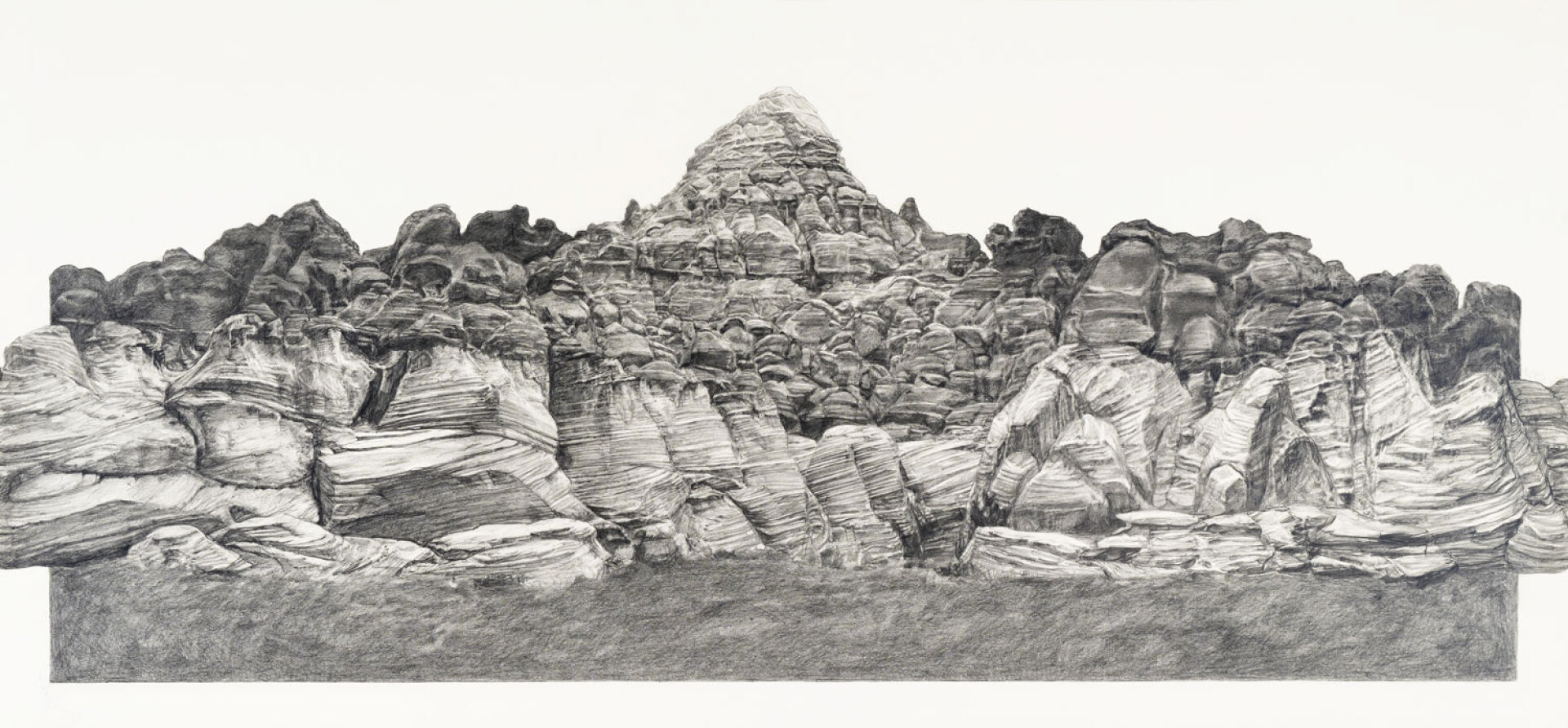 Έκθεση «Υπογαία», 2025 | Μαριάννα Τρώντσιου, Lost Kingdom, 2024 | Μολύβι σε Χαρτί, 50*105 εκ.