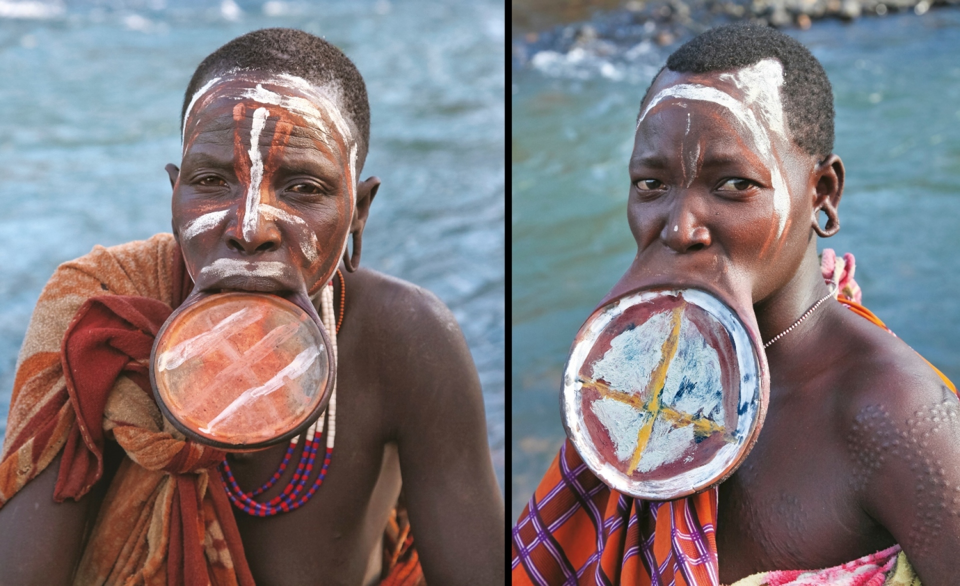 Το πιο διακριτικό χαρακτηριστικό της Surma είναι οι χειλικές και λοβιακές πλάκες που εφαρμόζουν οι γυναίκες στα χείλη και τα αυτιά τους.