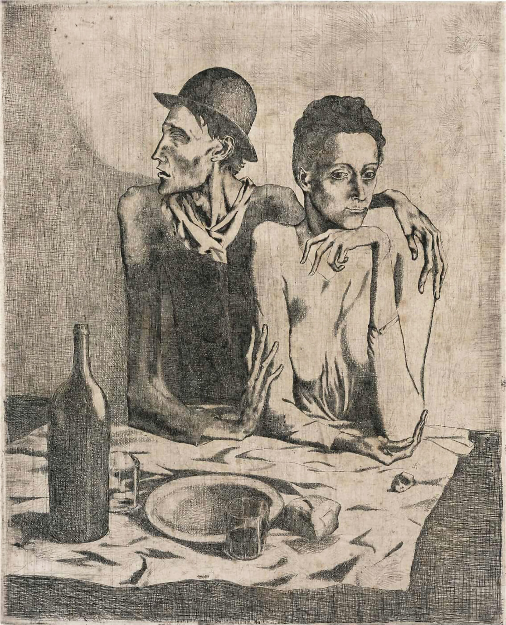 «Το Λιτό Γεύμα» είναι ένα από τα πιο εμβληματικά έργα της Μπλε Περιόδου του Πάμπλο Πικάσο, το οποίο φιλοτεχνήθηκε το 1904