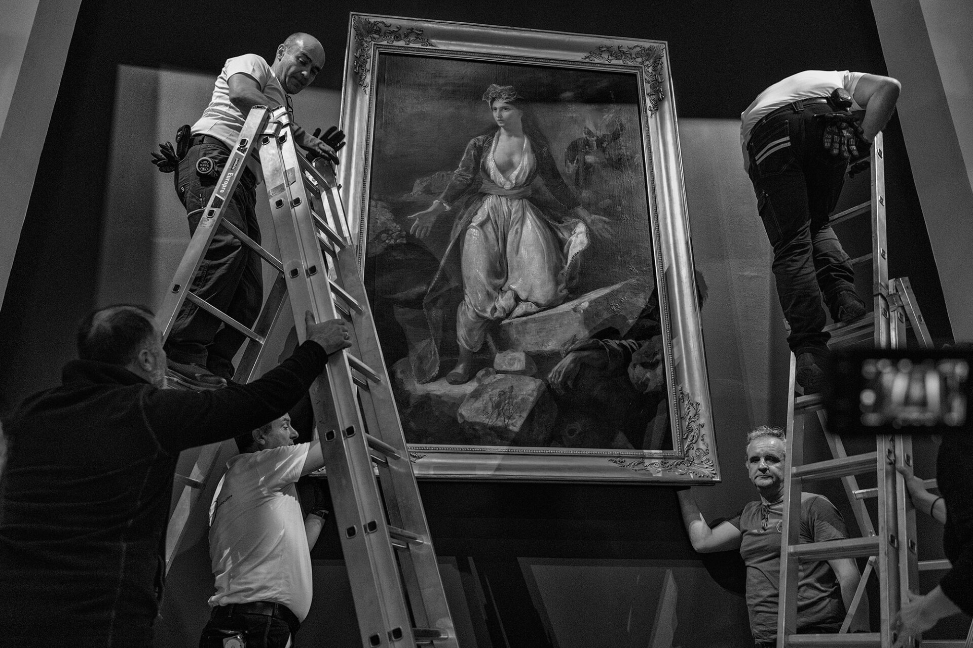 «Η Ελλάδα στα ερείπια του Μεσολογγίου» στο Ξενοκράτειο Αρχαιολογικό Μουσείο. Το αριστούργημα του Ευγένιου Ντελακρουά στον τόπο που τον ενέπνευσε, 200 χρόνια μετά © Νίκος Αλιάγας