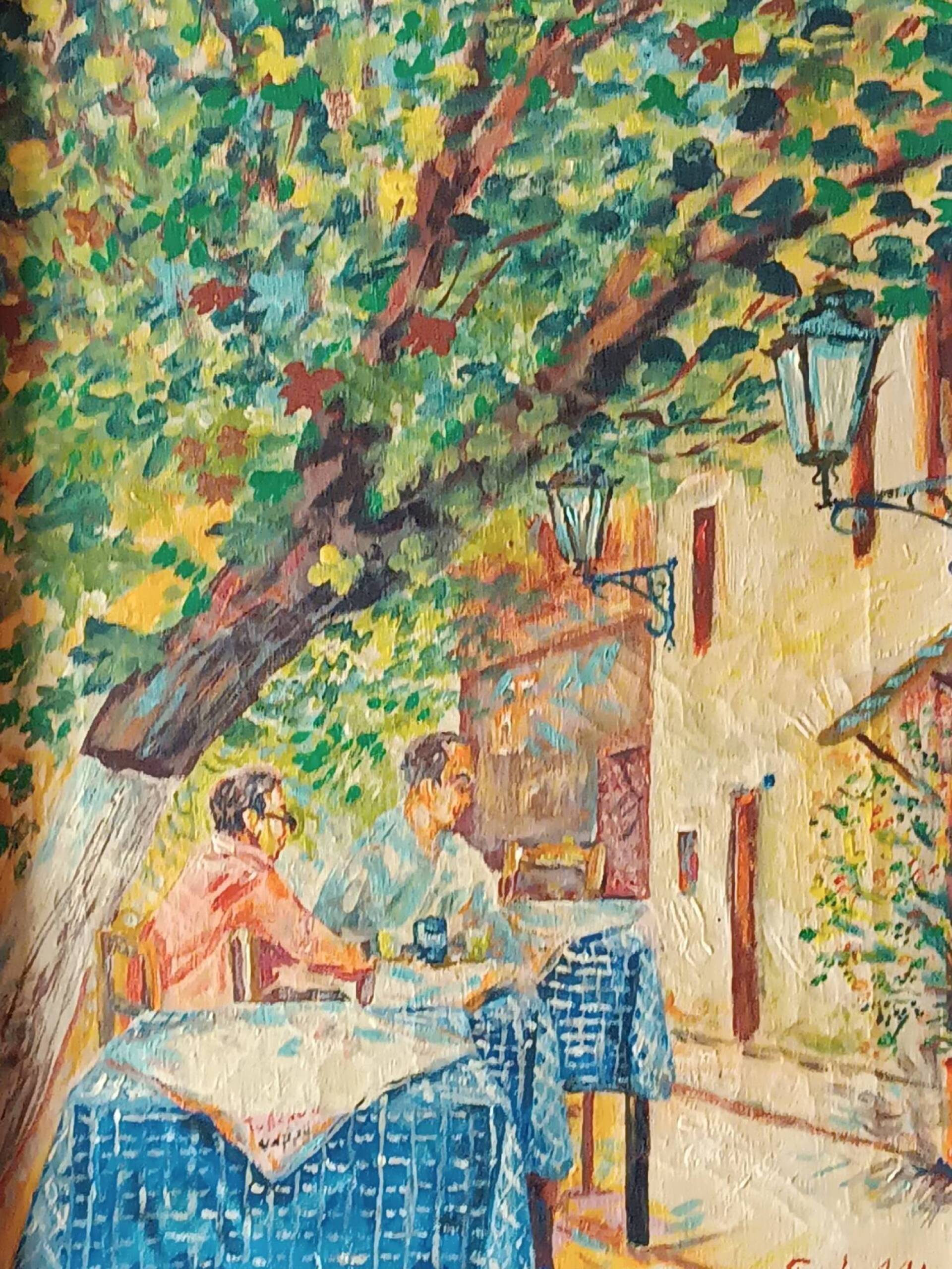 Πλακιώτικες ταβέρνες με έργα του Γιώργου Σαββάκη