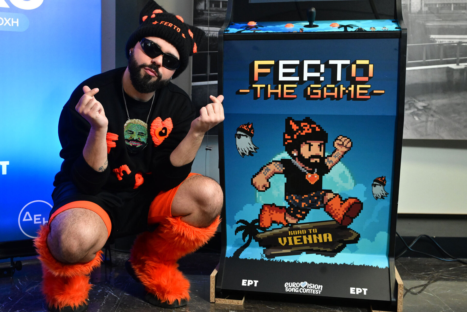 Press Day για τη Eurovision, με τον Akyla και τον Φωκά Ευαγγελινό, στο Ραδιομέγαρο της ΕΡΤ, Τρίτη 21 Απριλίου 2026