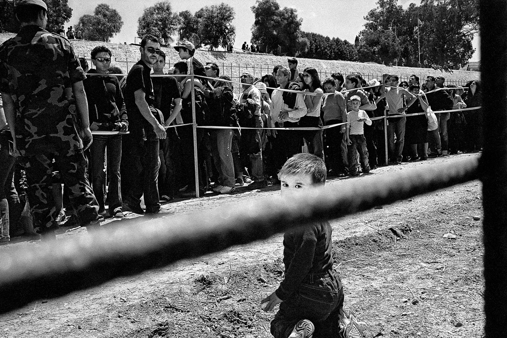 Η νεκρή ζώνη στο Λήδρα Πάλας, στη Λευκωσία, 2003
