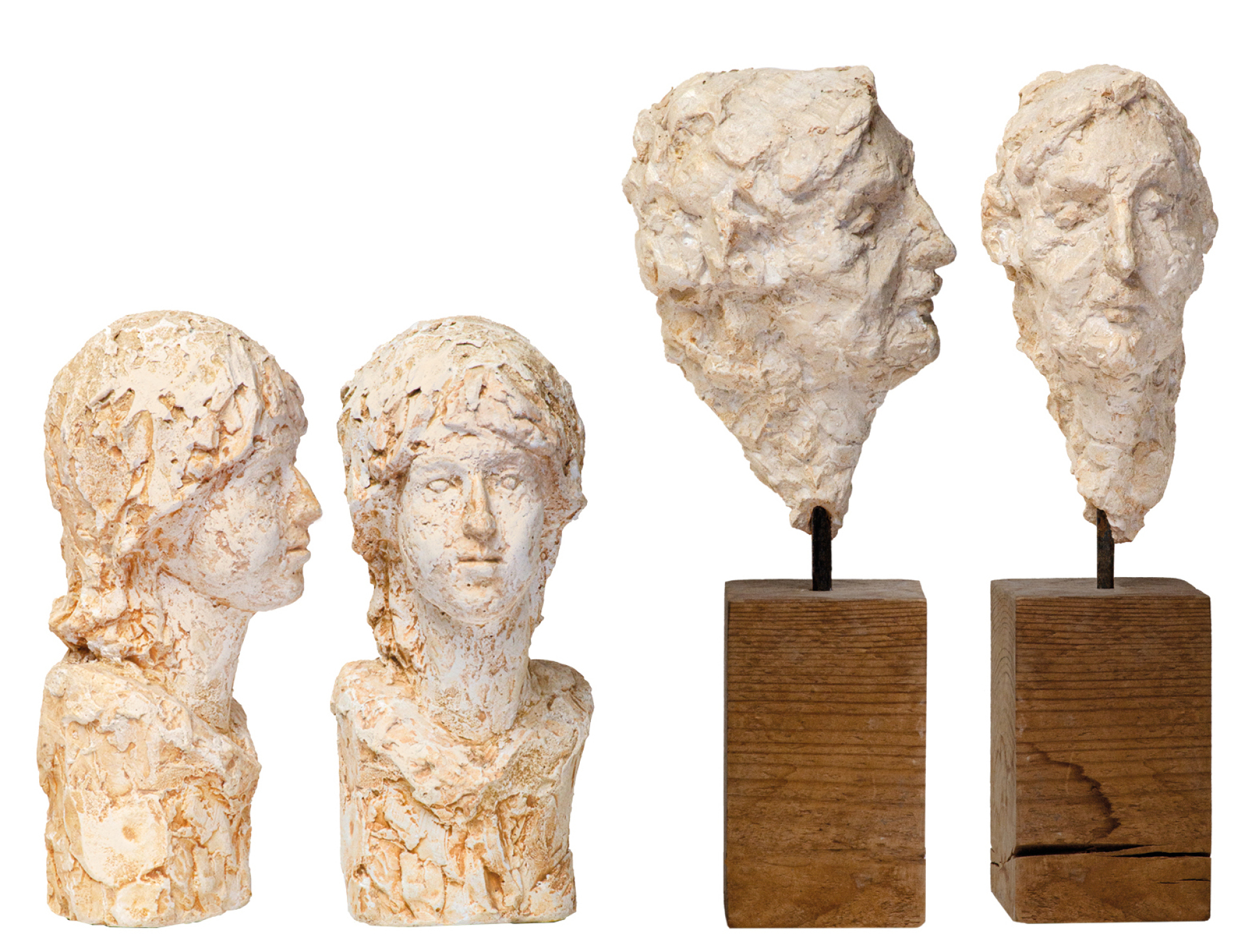 Αθηνά Πολιτοπούλου-Kargsten: οι συνθέσεις "Σαπφώ" και "Γογγύλα" σε γύψο, 1972