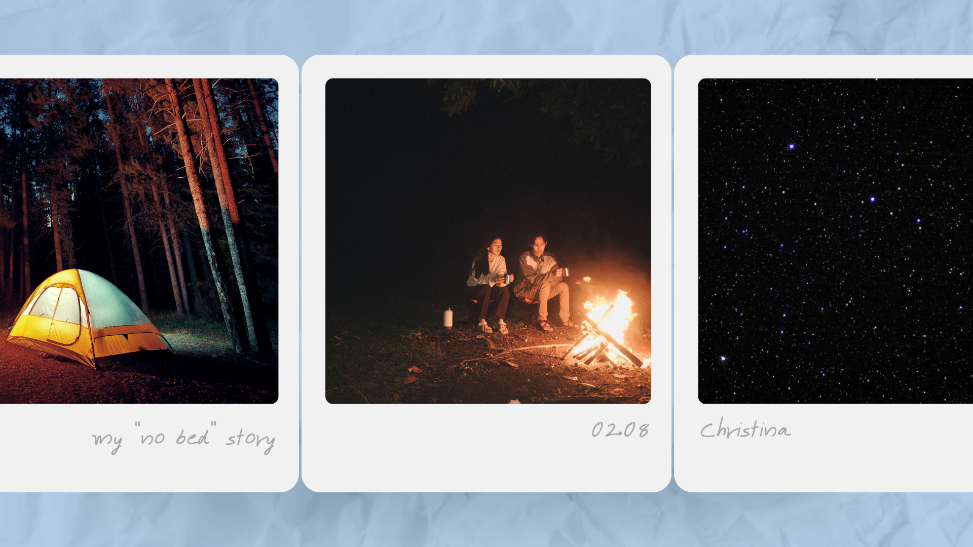 Χριστίνα, 34 – “Κάτω από τα αστέρια στο κάμπινγκ”