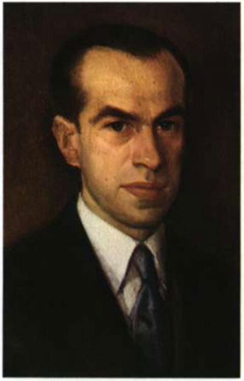 Πορτραίτο του Έλληνα πολιτικού και συγγραφέα, Σπυρίδωνα Μαρκεζίνη