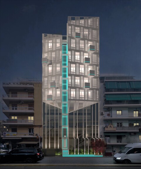 Zenobia. Κτίριο μεικτών χρήσεων Πανόρμου. Υπό κατασκευή