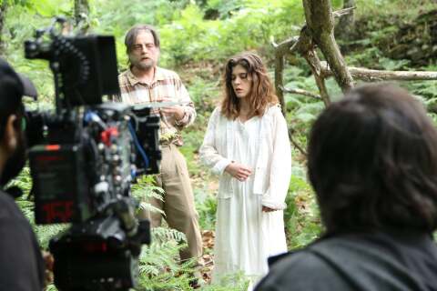 Στιγμιότυπο από τα γυρίσματα της ταινίας «Άλυτη» του Μίνωα Νικολακάκη 