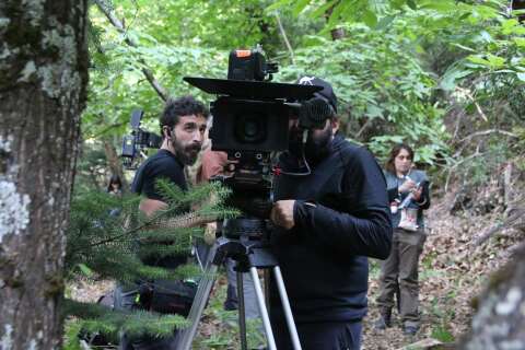 Στιγμιότυπο από τα γυρίσματα της ταινίας «Άλυτη» του Μίνωα Νικολακάκη 